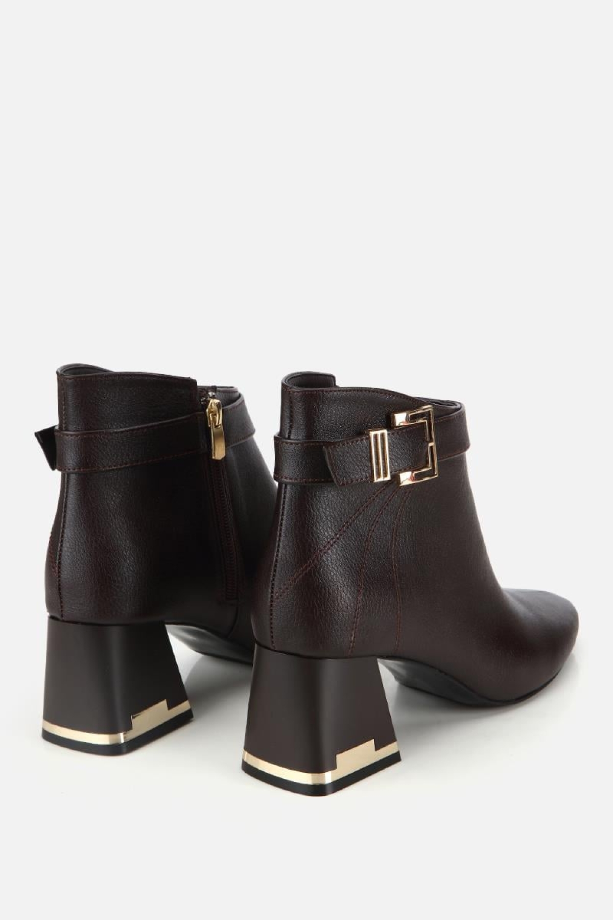 Yaya By Hotiç Yaya By Hotiç Kadın Kahverengi Kemer Detaylı Topuklu Bot | Flo Kahverengi - 4. görsel