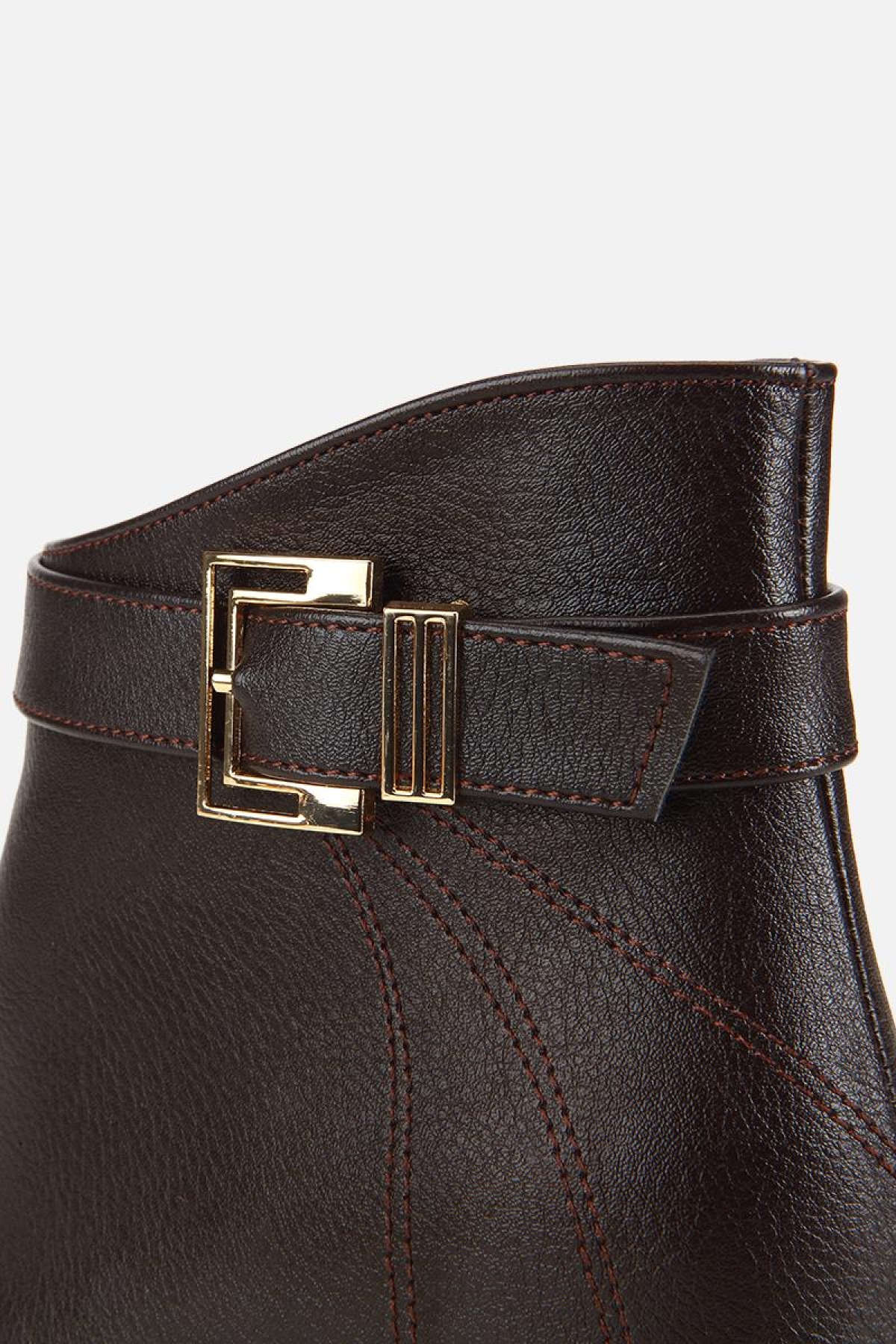 Yaya By Hotiç Yaya By Hotiç Kadın Kahverengi Kemer Detaylı Topuklu Bot | Flo Kahverengi - 7. görsel