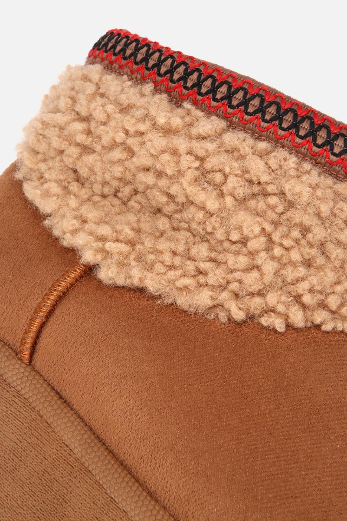 Yaya By Hotiç Yaya By Hotiç Kadın Süet Taba Kürklü Bilekte Kalın Tabanlı Düz Bot | Flo Taba - 10. görsel