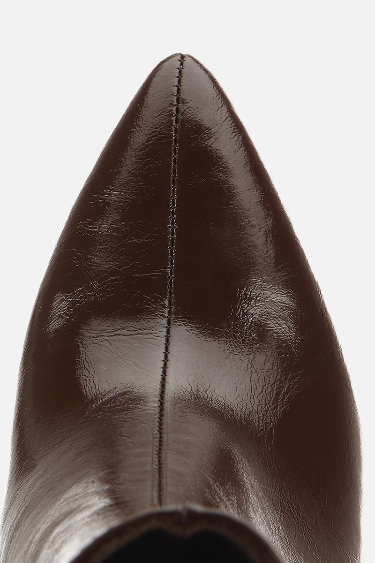 Kadın Kahverengi Gold Detaylı Sivri Burunlu Topuklu Bot - Görsel 6