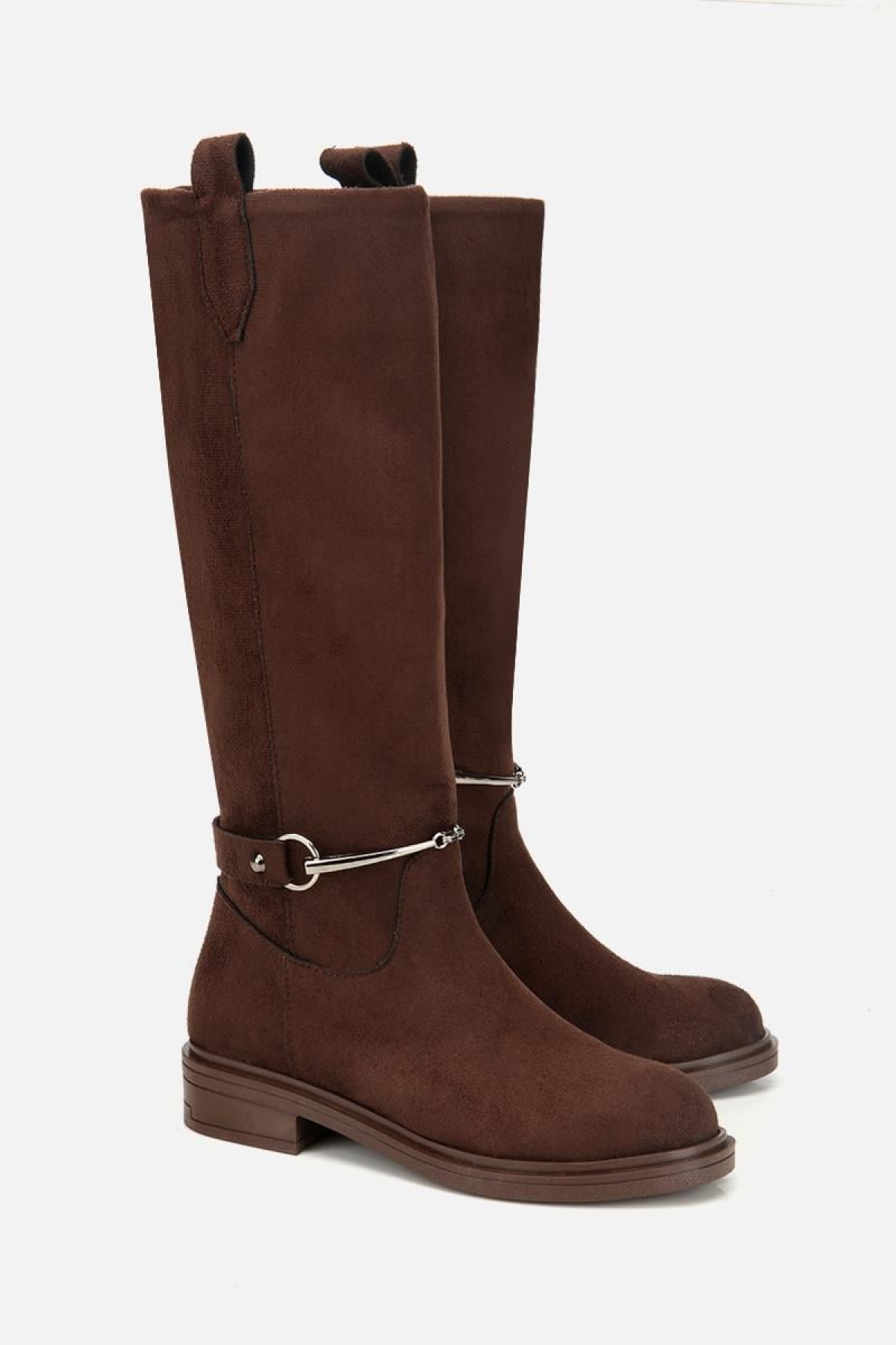 Yaya By Hotiç Yaya By Hotiç Kadın Süet Kahverengi Zincir Detaylı Çizme Flo'da! Kahverengi - 3. görsel