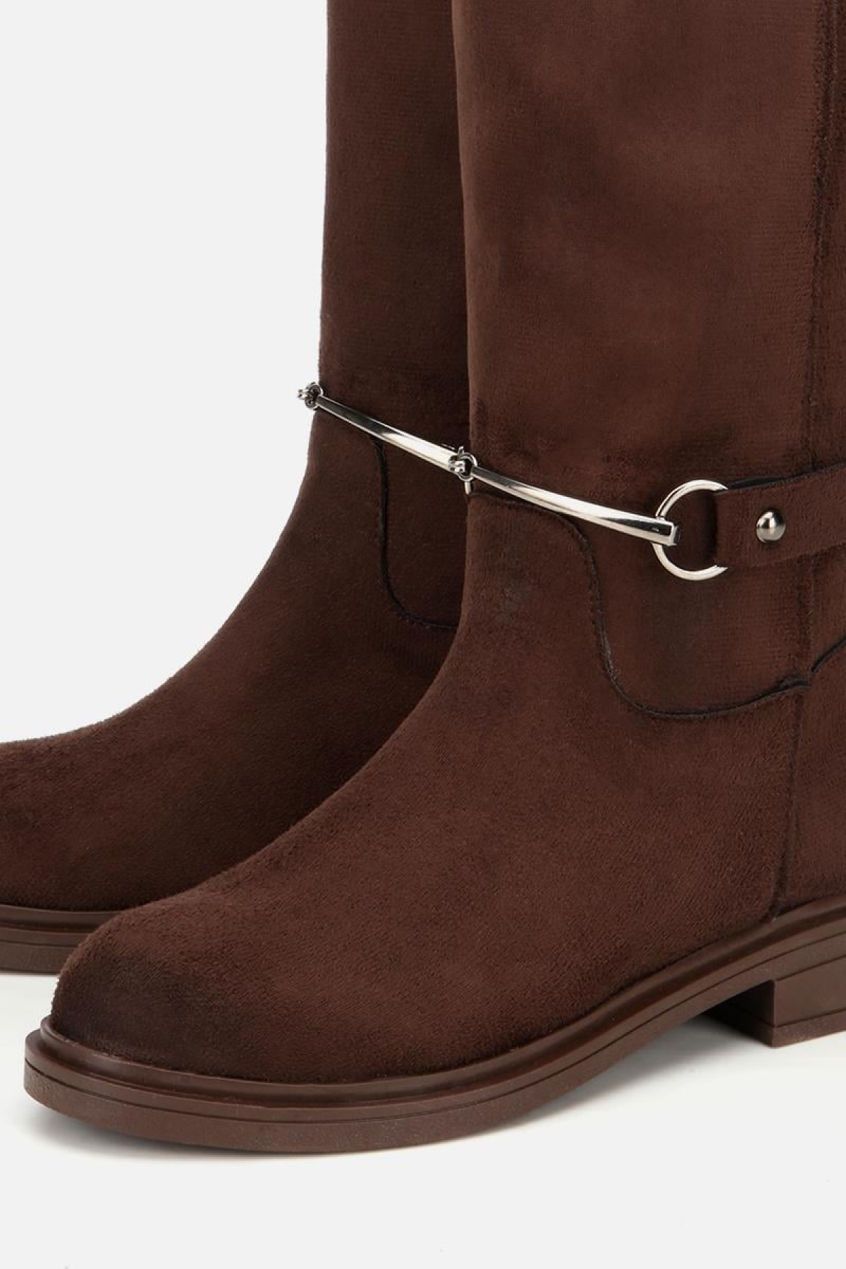 Yaya By Hotiç Yaya By Hotiç Kadın Süet Kahverengi Zincir Detaylı Çizme Flo'da! Kahverengi - 4. görsel