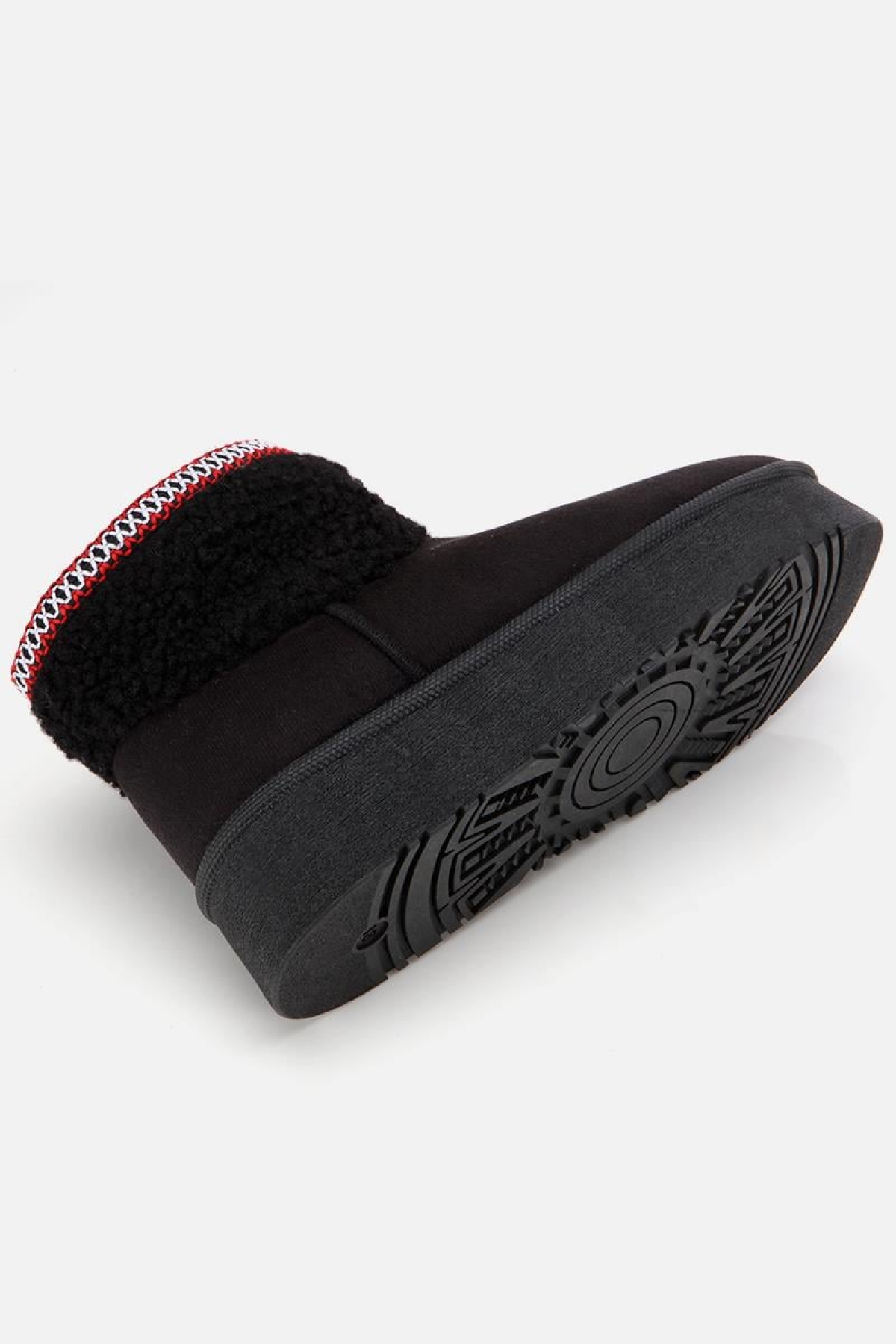 Yaya By Hotiç Yaya By Hotiç Kadın Süet Siyah Kürklü Bilekte Kalın Tabanlı Düz Bot | Flo Siyah - 8. görsel