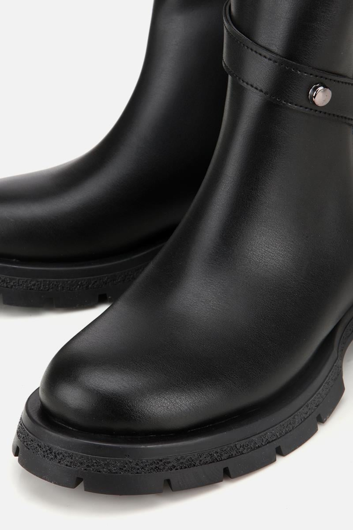 Yaya By Hotiç Yaya By Hotiç Kadın Siyah Tokalı Kalın Tabanlı Düz Bot | Flo Siyah - 5. görsel