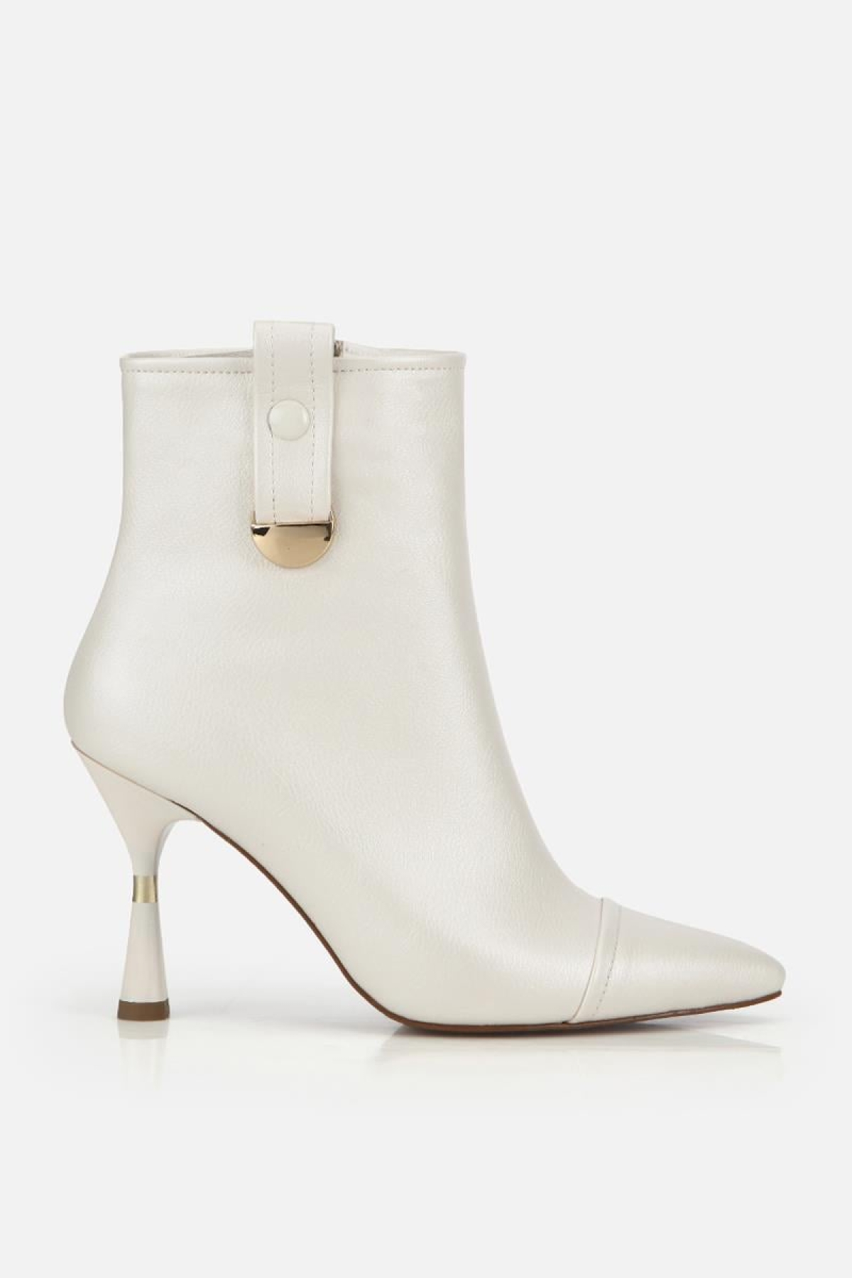 Yaya By Hotiç Bordo Yaya By Hotiç Yaya By Kadın Dikiş Detaylı Gold Detaylı Tokalı İnce Topuklu Bot