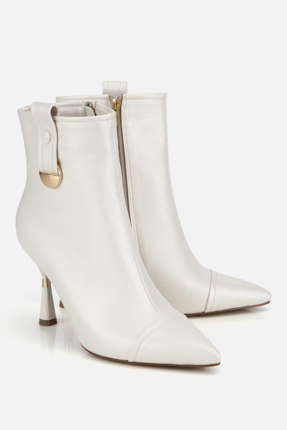 Yaya By Hotiç Bordo Yaya By Hotiç Yaya By Kadın Dikiş Detaylı Gold Detaylı Tokalı İnce Topuklu Bot