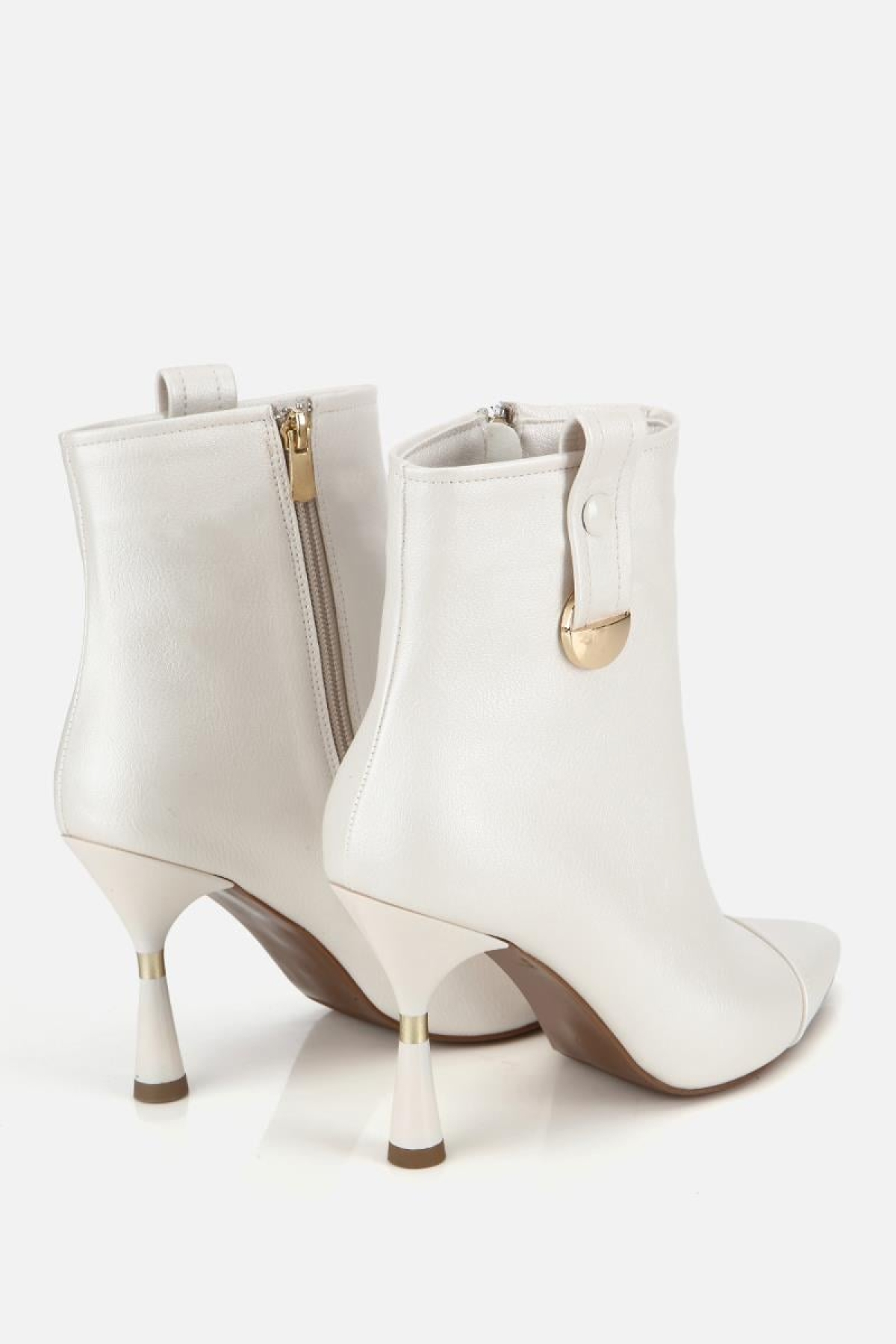 Yaya By Hotiç Bordo Yaya By Hotiç Yaya By Kadın Dikiş Detaylı Gold Detaylı Tokalı İnce Topuklu Bot