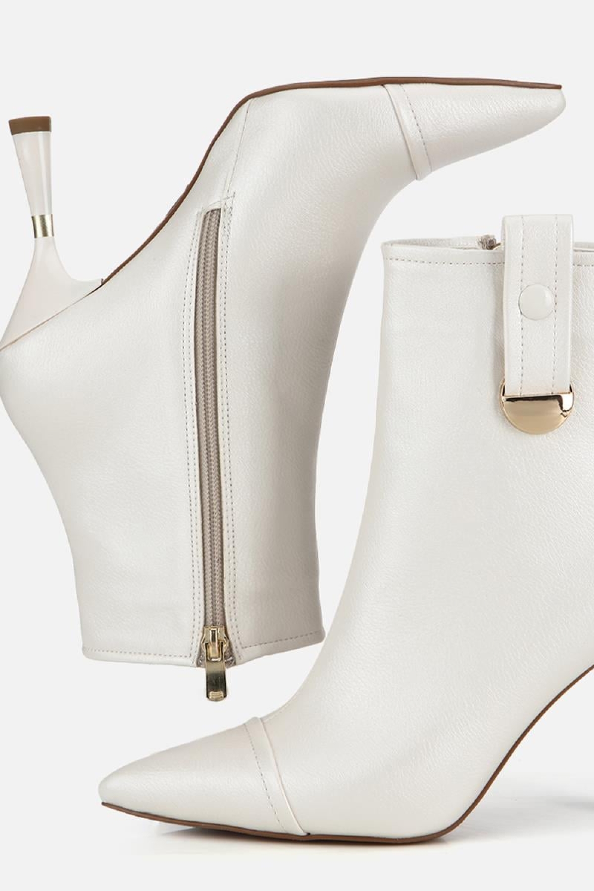 Yaya By Hotiç Bordo Yaya By Hotiç Yaya By Kadın Dikiş Detaylı Gold Detaylı Tokalı İnce Topuklu Bot