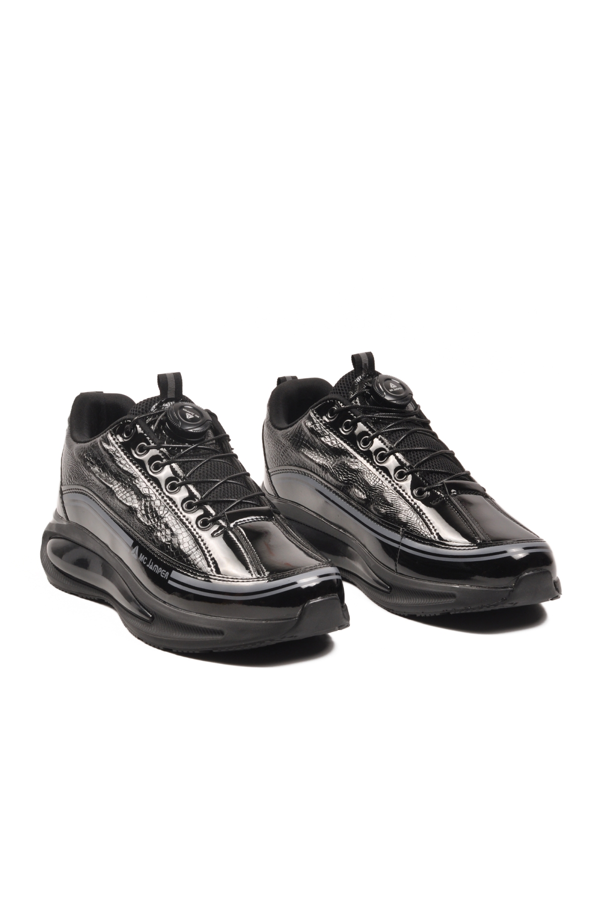 Mc Jamper Mc Jamper 2250 Hafızalı Taban Siyah Rugan Erkek Spor Ayakkabı Sneaker | Flo Siyah - 4. görsel