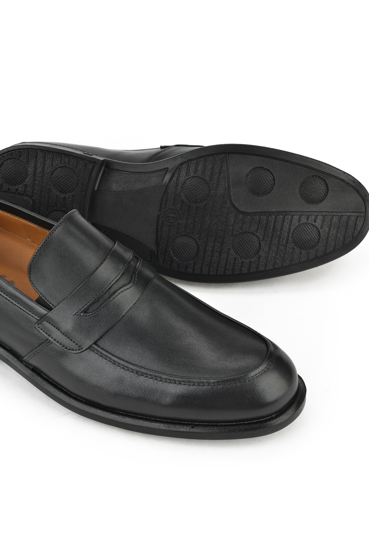 Ziya Siyah Ziya Hakiki Deri Erkek Büyük Numara Konfor Ayakkabı 153745Z1365