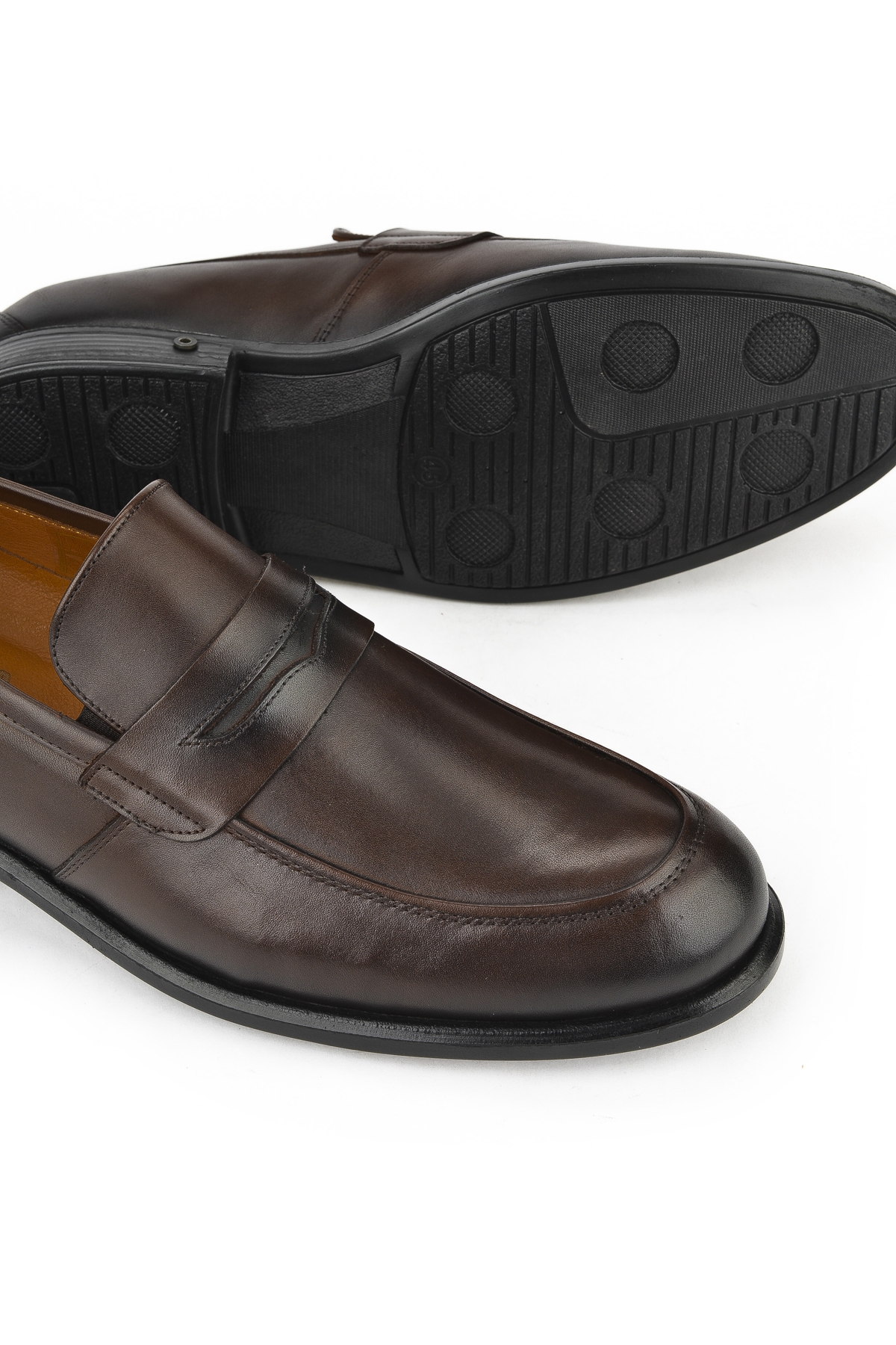 Ziya Siyah Ziya Hakiki Deri Erkek Büyük Numara Konfor Ayakkabı 153745Z1365