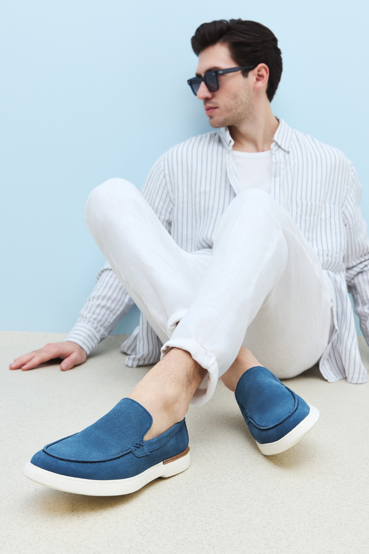 Ziya Mavi Ziya Hakiki Erkek Deri Ayakkabı 1511007ZB042