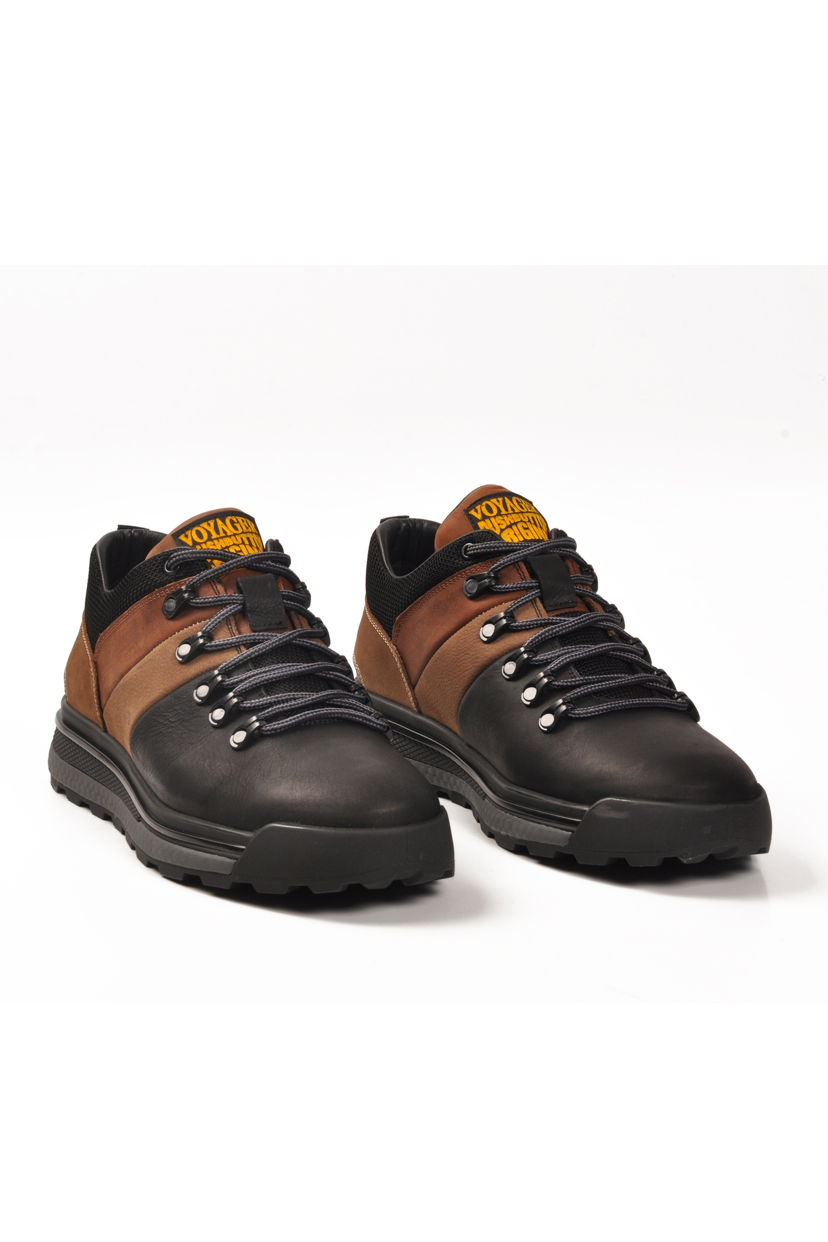 Voyager Voyager Siyah Nubuk Hakiki Deri Erkek Casual Ayakkabı | Flo Siyah - 4. görsel