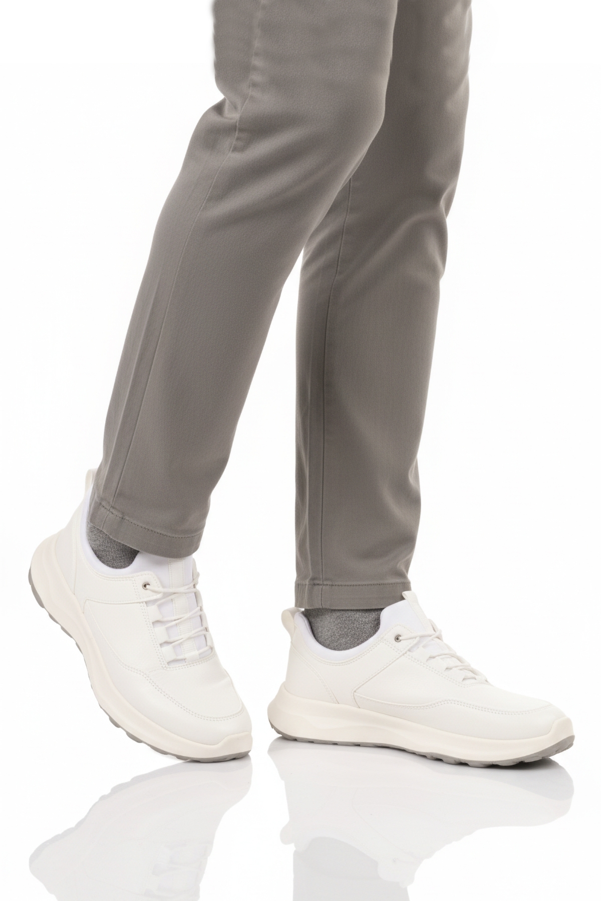 Conteyner Conteyner Beyaz Lastik Bağcıklı Erkek Casual Ayakkabı | Flo Beyaz - 2. görsel