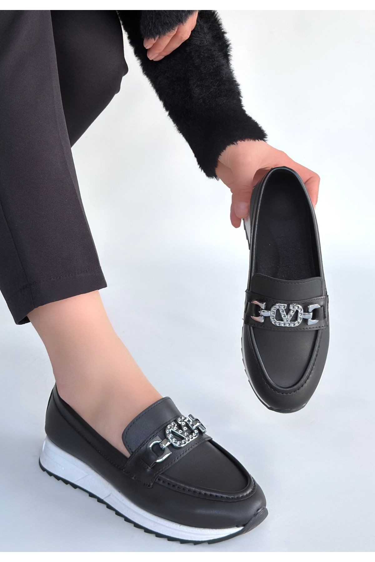 Siyah Kadın Casual Ayakkabı - Görsel 3