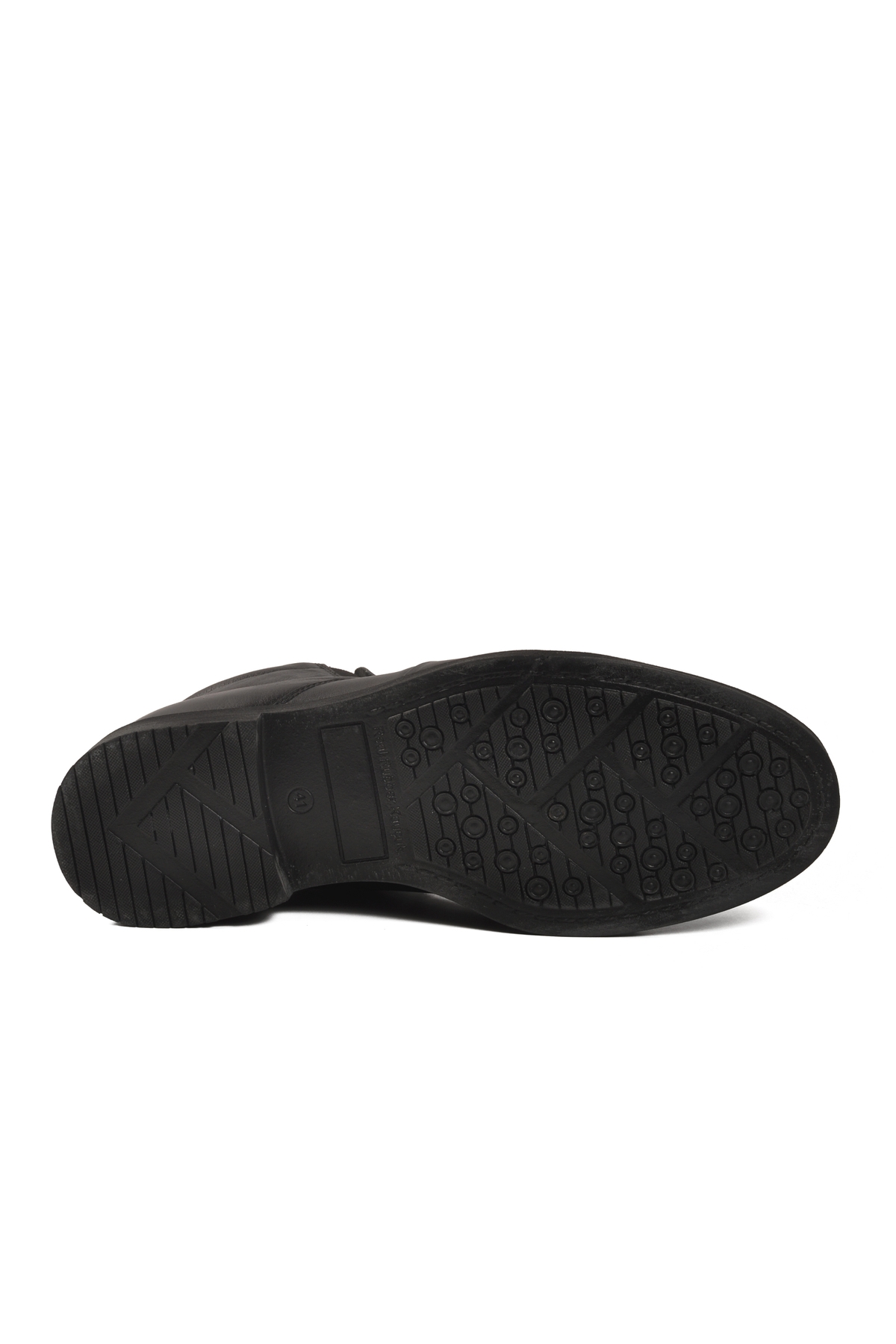A Spor A Spor Aspor Siyah Hakiki Deri Polarlı Fermuarlı Erkek Bot | Flo Siyah - 6. görsel