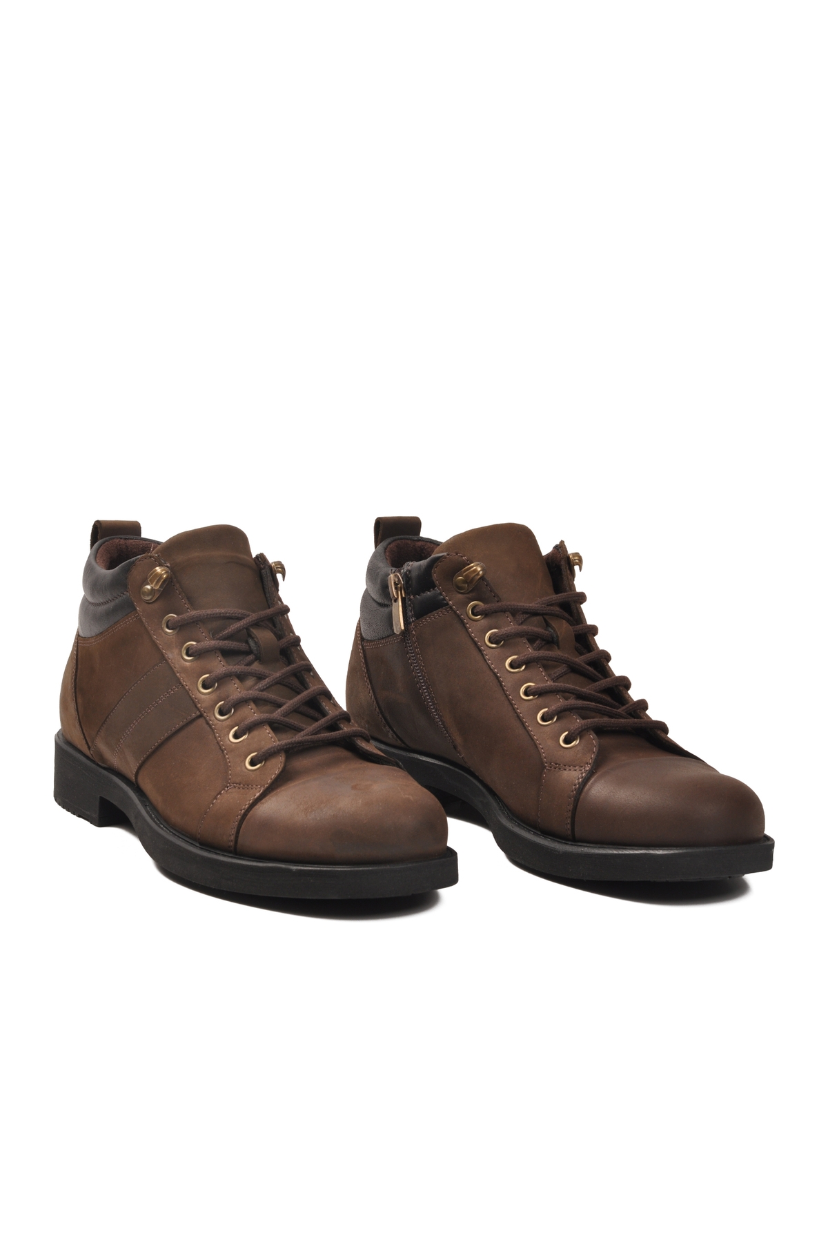 A Spor A Spor Kahverengi Aspor Kahve Hakiki Deri Erkek Bot | Flo Kahverengi - 4. görsel