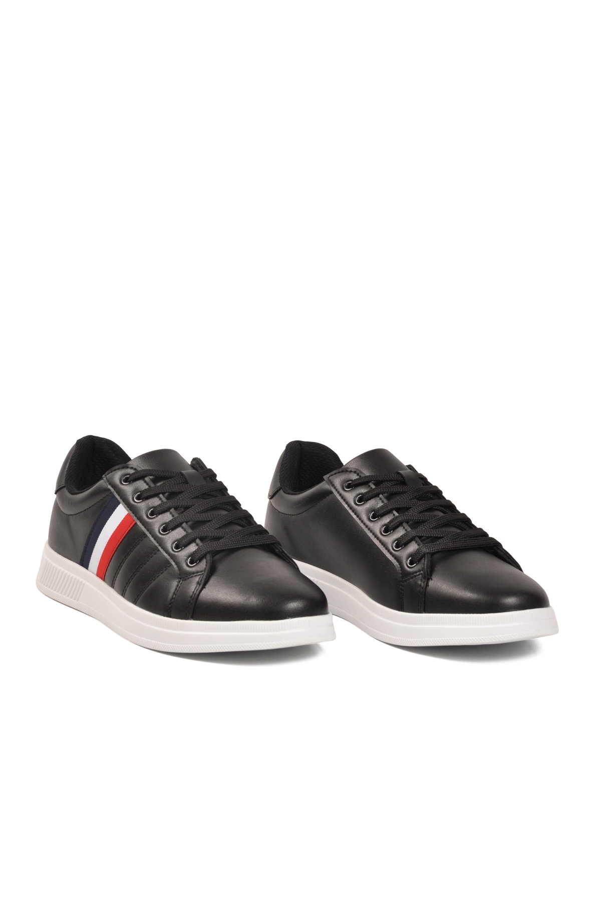 Conteyner Conteyner Siyah Beyaz Bağcıklı Erkek Sneaker | Flo Siyah - 4. görsel