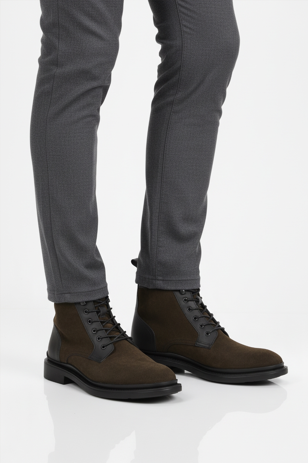 A Spor A Spor Aspor Haki Süet Hakiki Deri Bağcıklı Erkek Klasik Bot | Flo Haki - 2. görsel