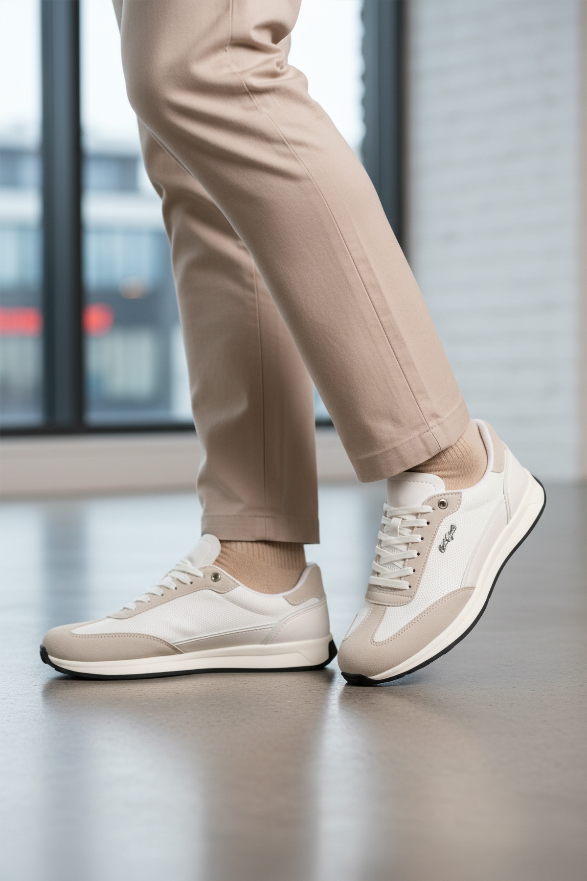 Conteyner Conteyner Beyaz Bağcıklı Erkek Sneaker | Flo Beyaz - 4. görsel