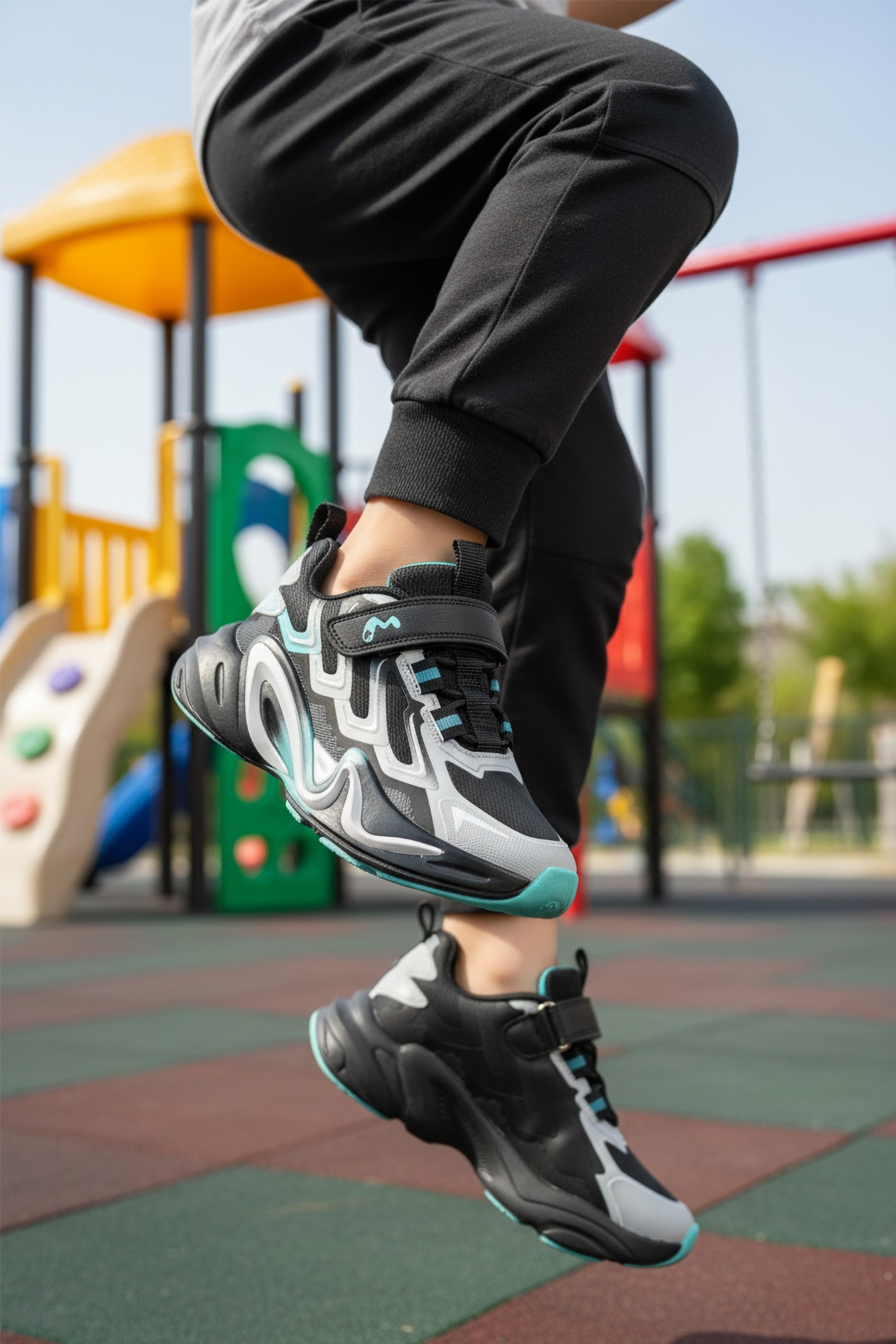 A Spor A Spor Marcokids Gri Cırtlı Erkek Çocuk Spor Ayakkabı Sneaker | Flo Gri - 4. görsel