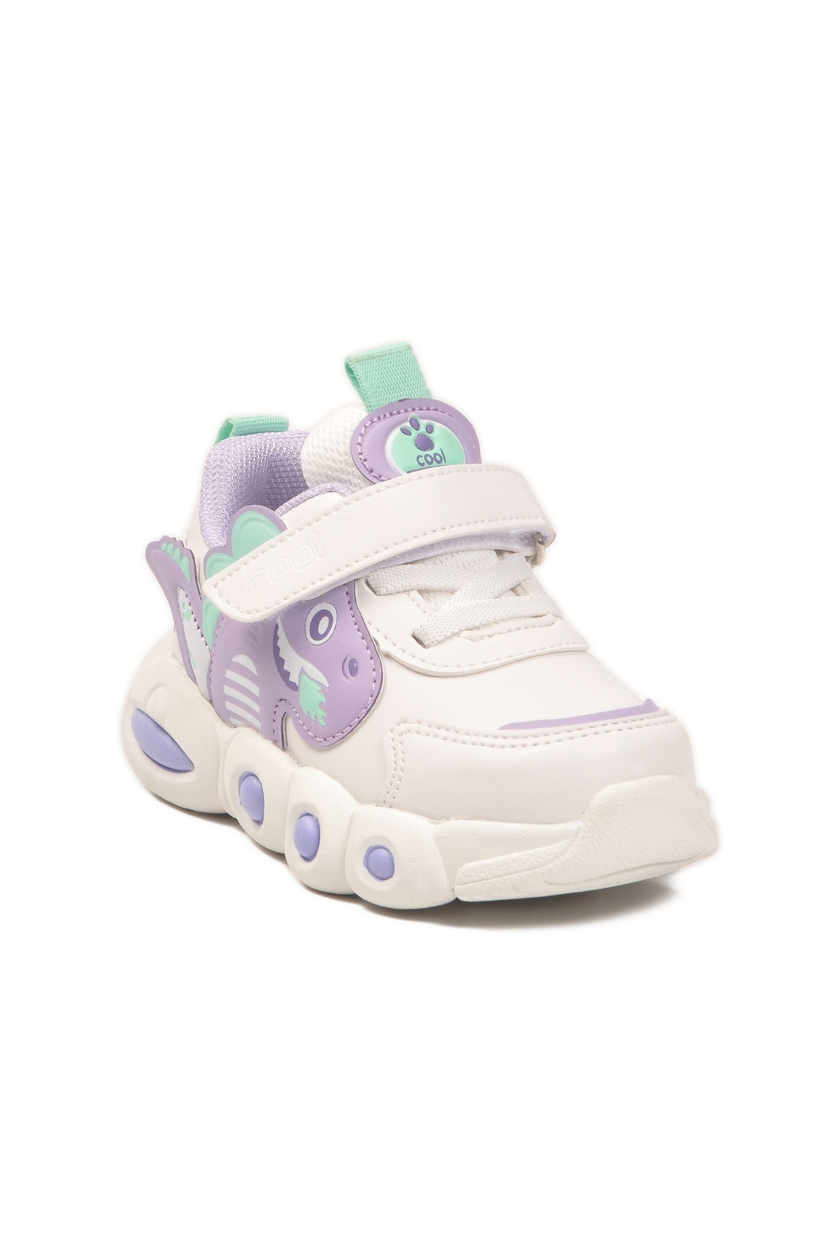Lila Cırtlı Kız Bebek Spor Ayakkabı - Görsel 4