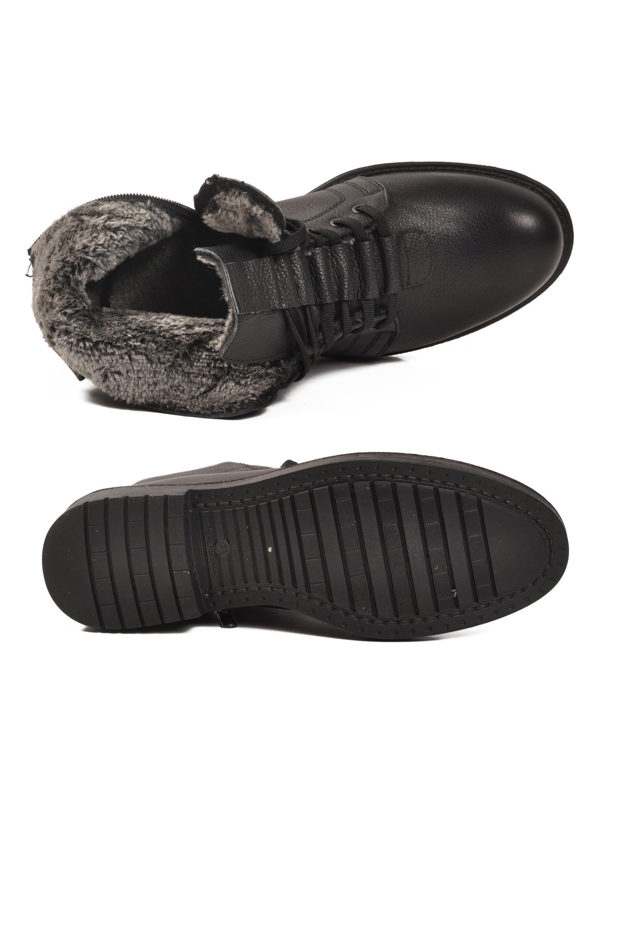 A Spor A Spor Aspor Siyah Hakiki Deri Erkek Bot | Flo Siyah - 6. görsel