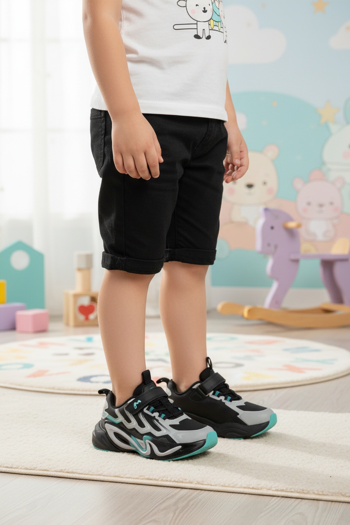 A Spor A Spor Marcokids Gri Cırtlı Erkek Çocuk Spor Ayakkabı Sneaker | Flo Gri - 4. görsel
