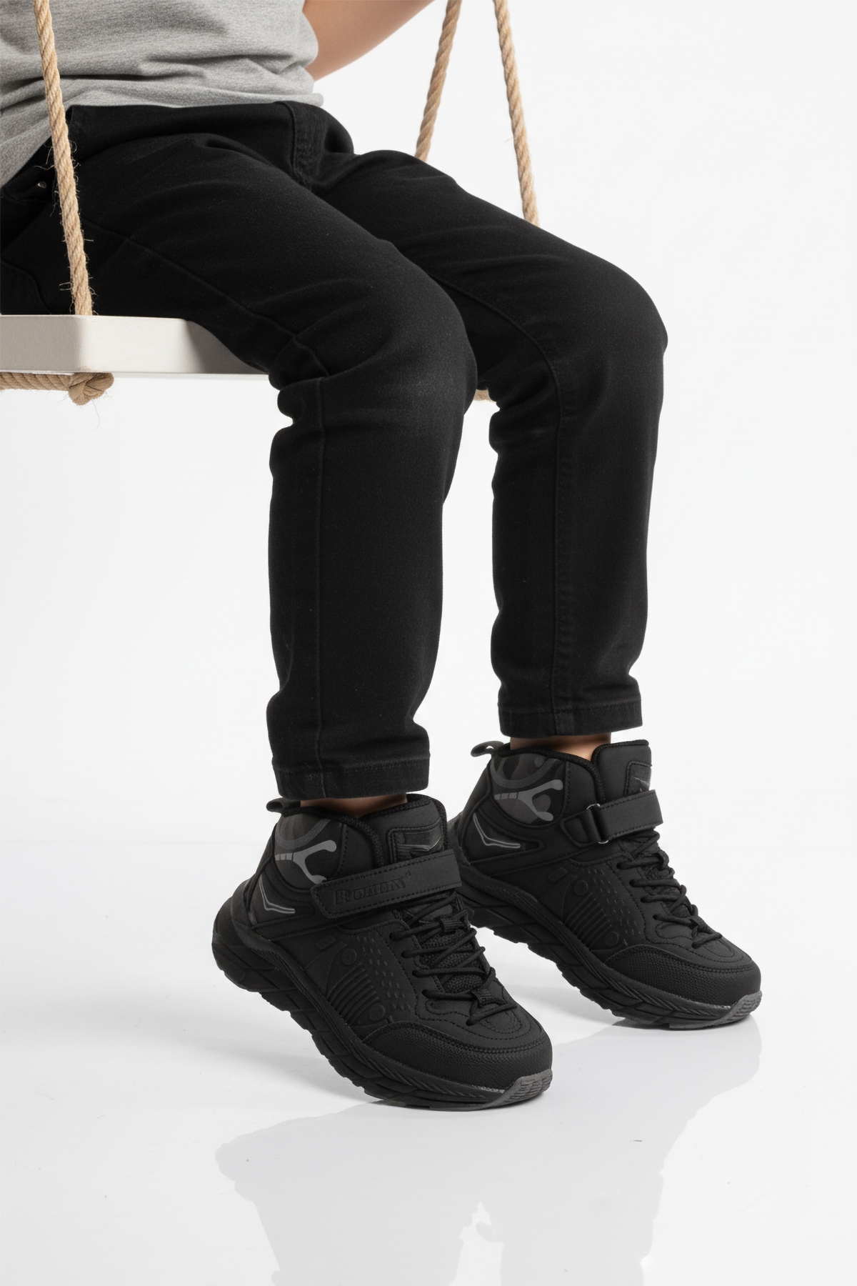 Aspor Siyah Cırtlı Erkek Çocuk Bot - Görsel 2