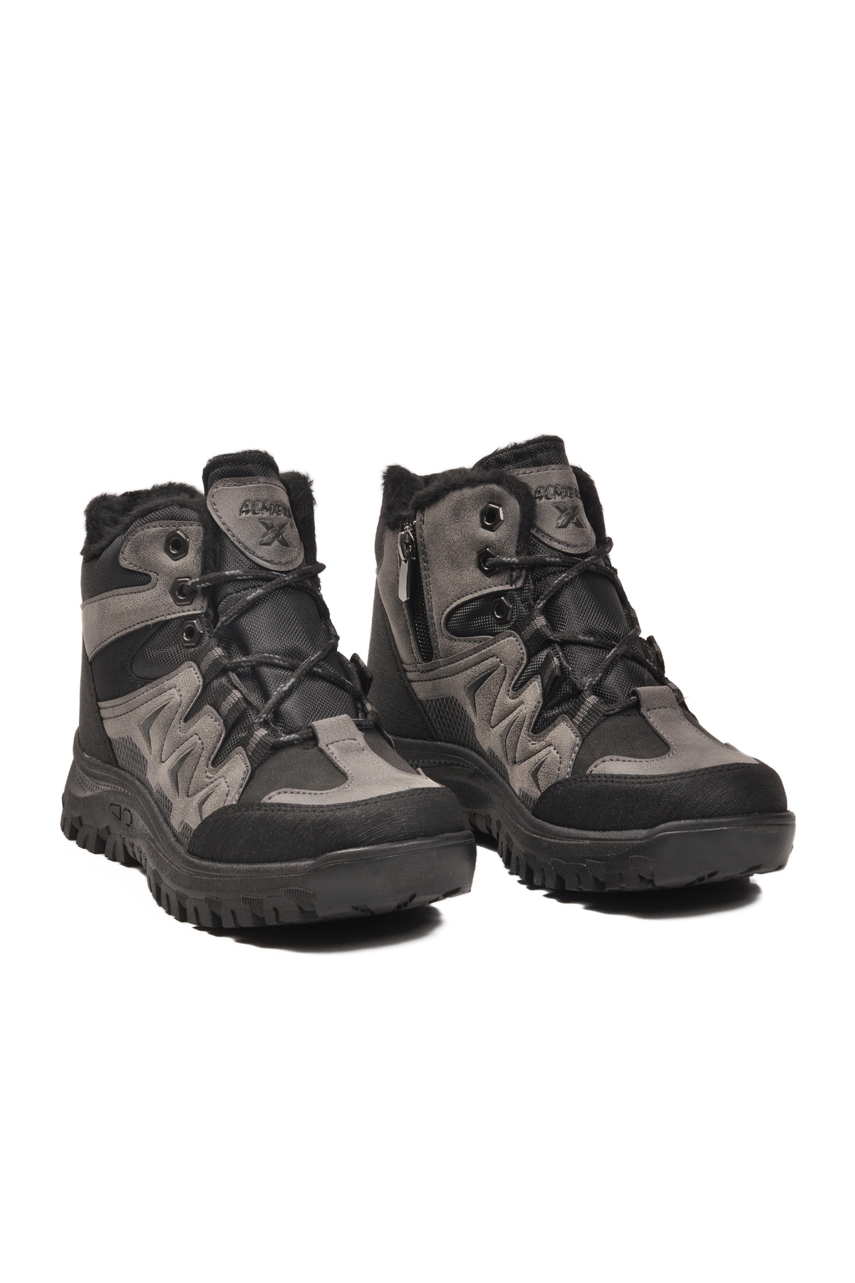 A Spor A Spor Gri Aspor Füme İçi Kürklü Unisex Outdoor Bot Outdoor Ayakkabı | Flo Gri - 4. görsel