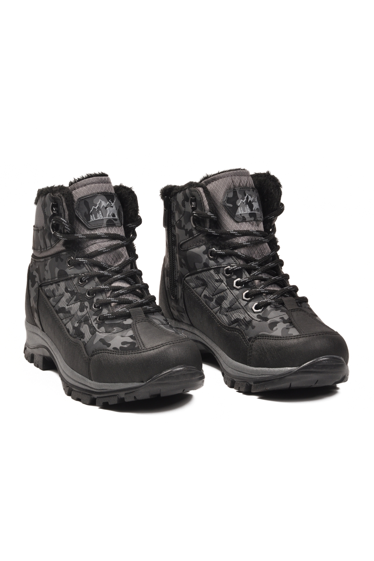 A Spor A Spor Gri Aspor Füme İçi Kürklü Unisex Outdoor Bot Outdoor Ayakkabı | Flo Gri - 4. görsel