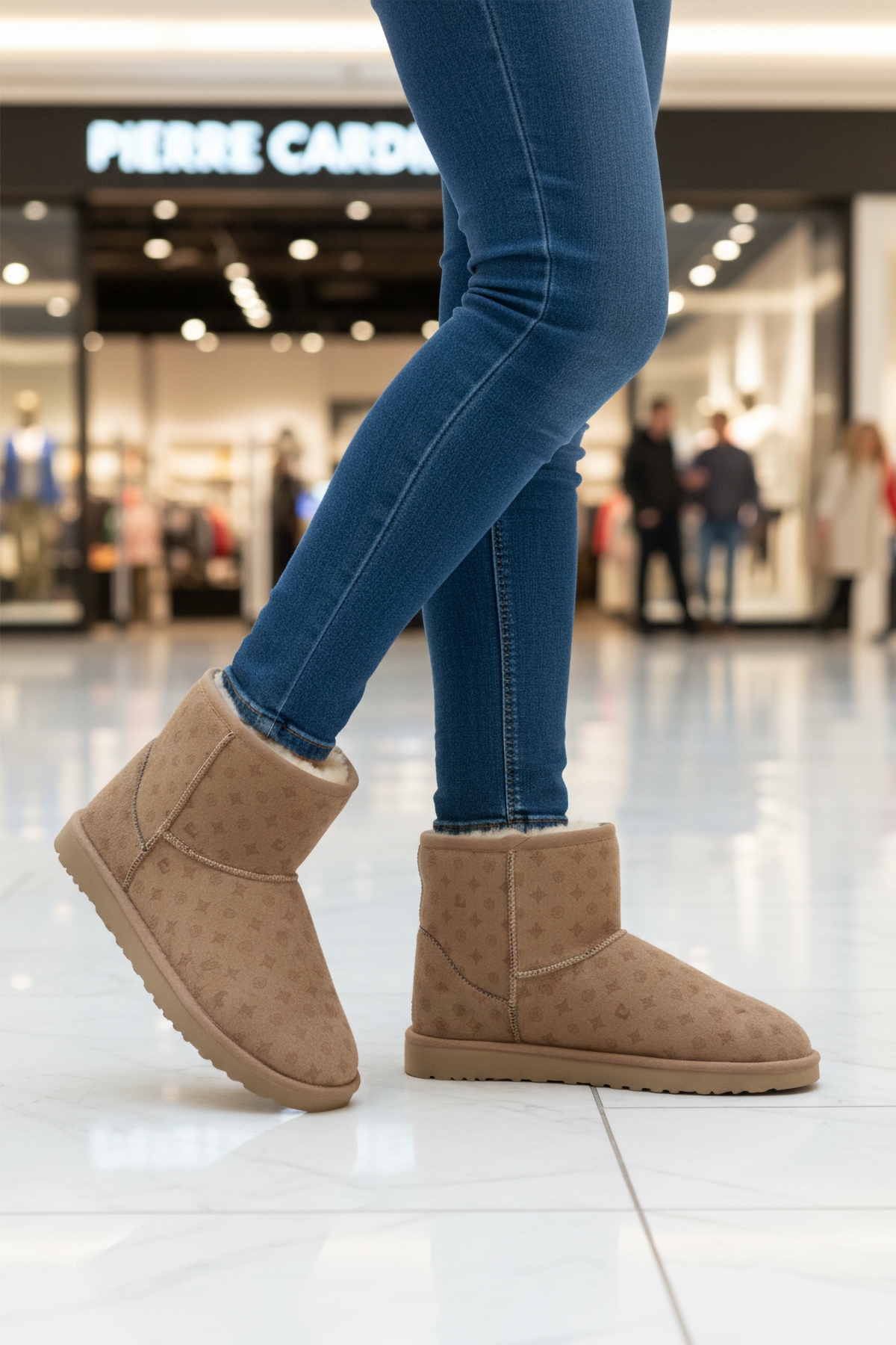 Pierre Cardin Pierre Cardin Vizon Süet İçi Kürklü Kadın Düz Bot | Flo Vizon - 4. görsel
