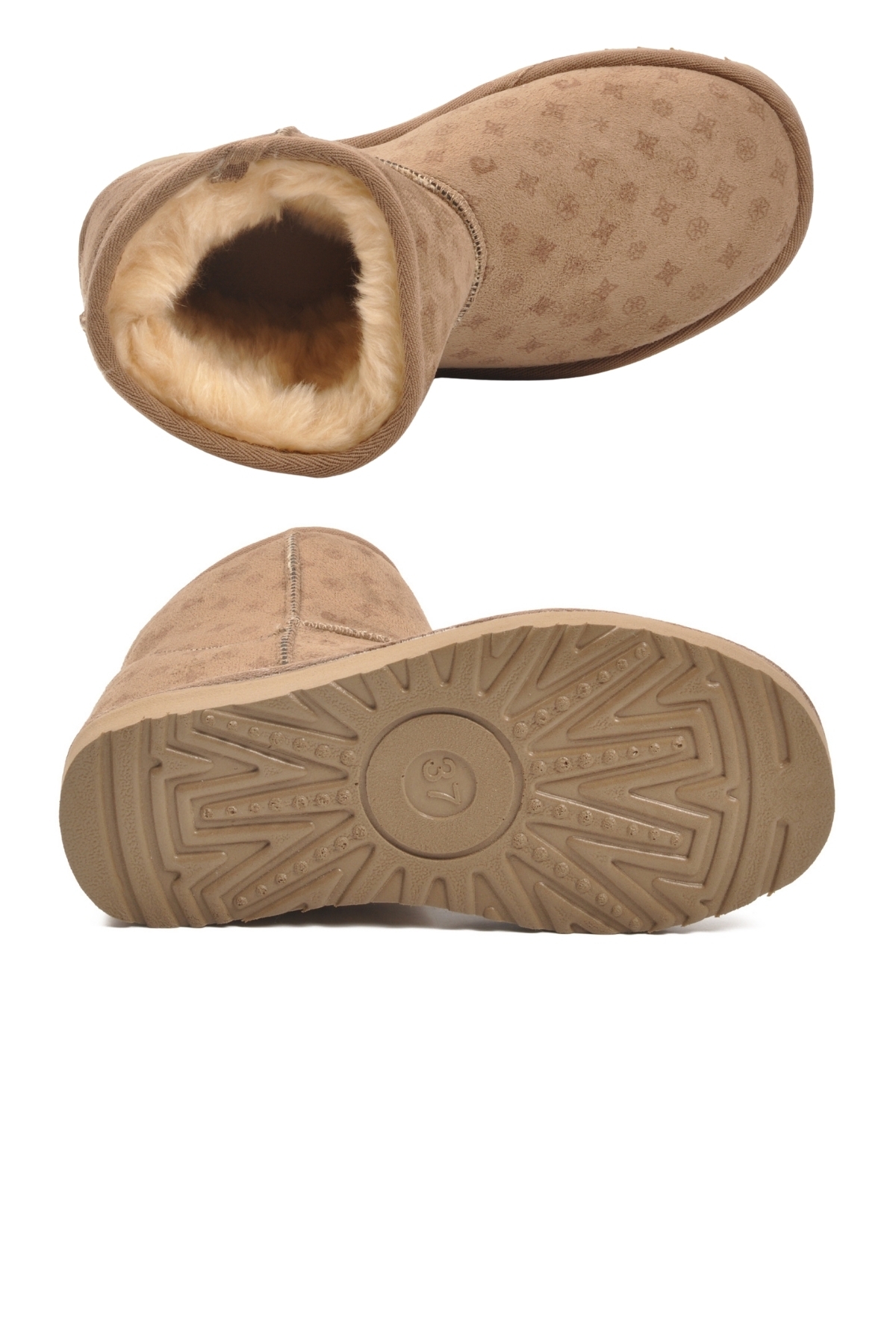 Pierre Cardin Pierre Cardin Vizon Süet İçi Kürklü Kadın Düz Bot | Flo Vizon - 6. görsel