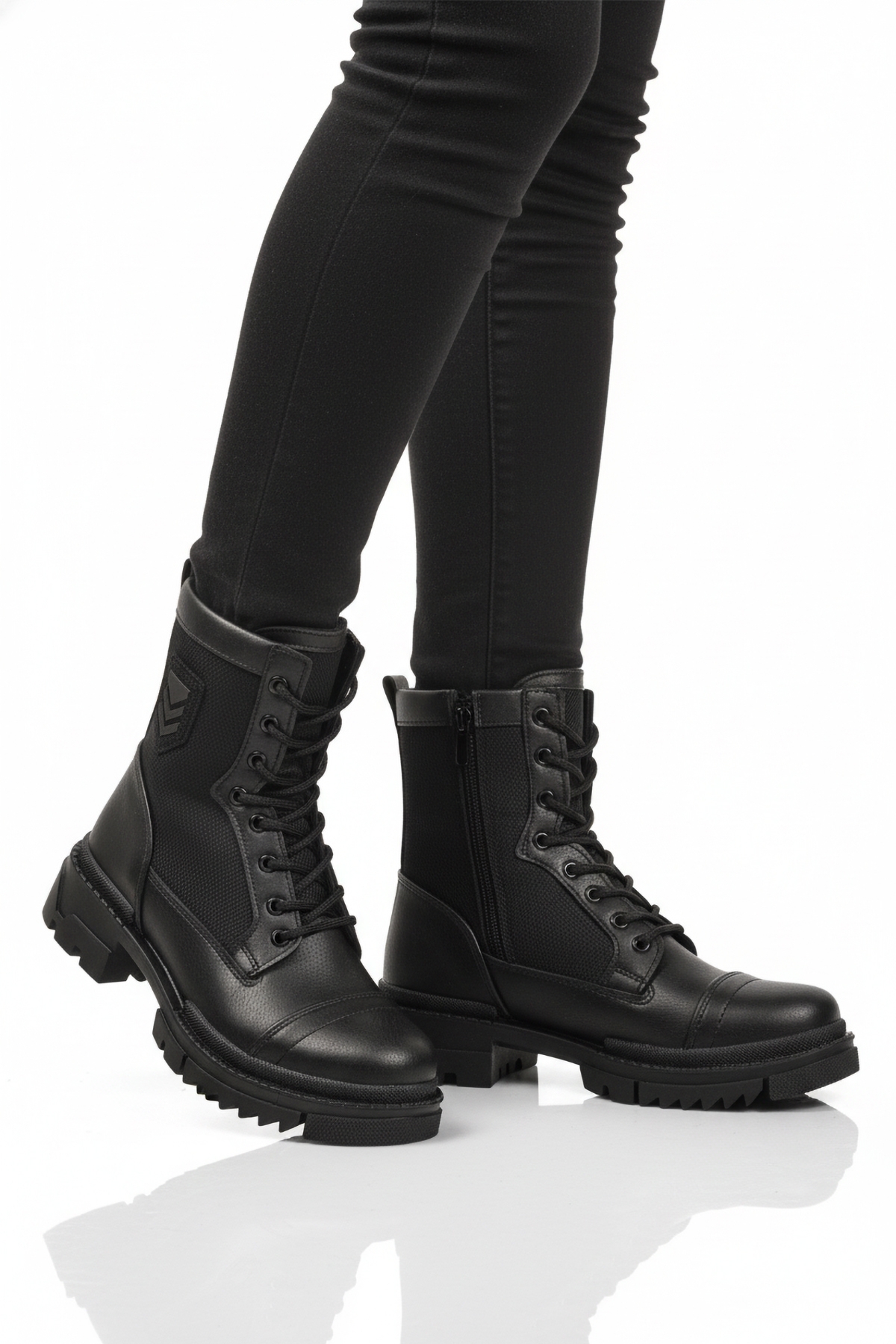 A Spor A Spor Aspor Siyah İçi Polarlı Fermuarlı Erkek Worker Bot | Flo Siyah - 2. görsel
