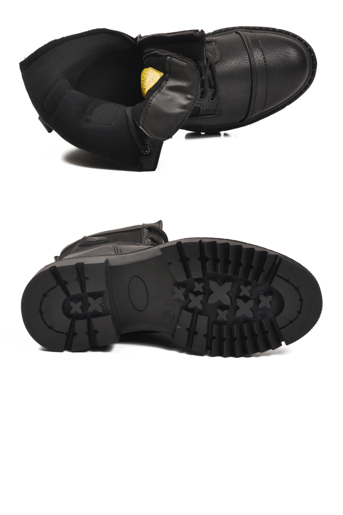 A Spor A Spor Aspor Siyah İçi Polarlı Fermuarlı Erkek Worker Bot | Flo Siyah - 6. görsel
