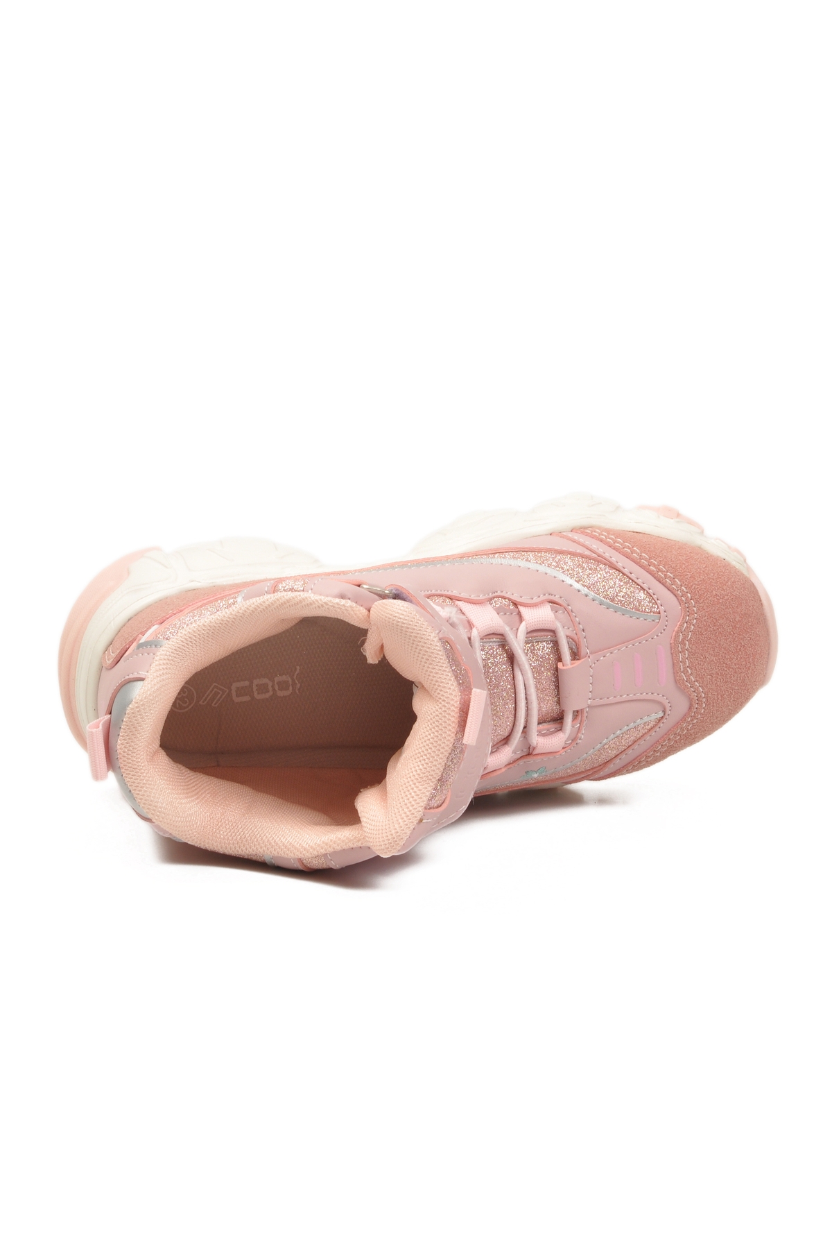 Pudra Cırtlı Desenli Kız Çocuk Hi Sneaker - Görsel 5