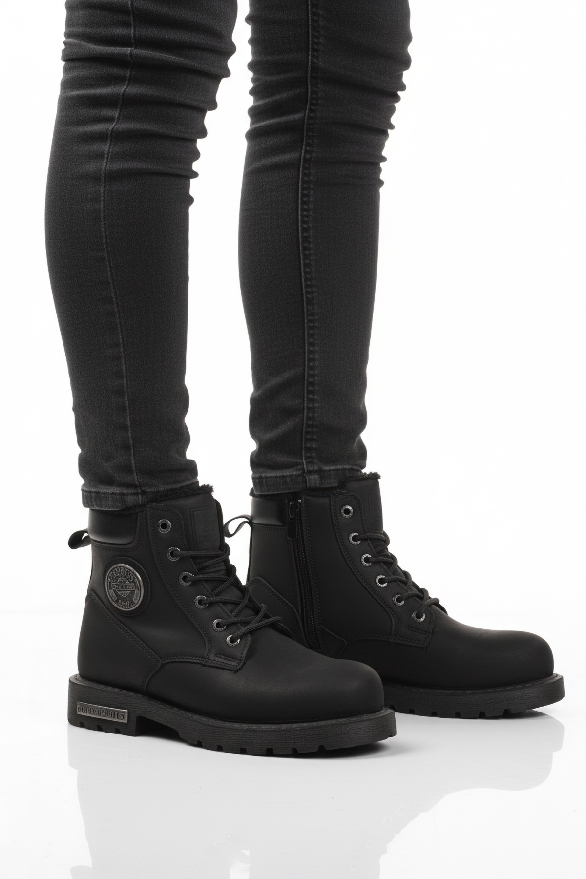 A Spor A Spor Aspor Siyah İçi Kürklü Erkek Worker Bot | Flo Siyah - 2. görsel