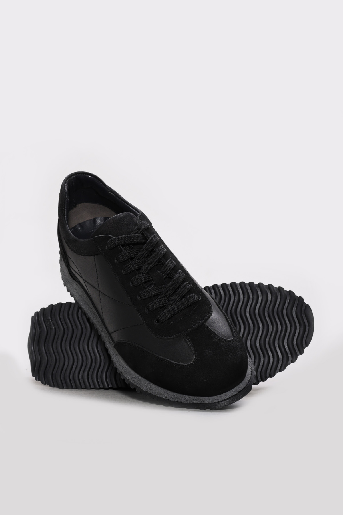 Fast Step Fast Step Siyah Hakiki Deri Erkek Casual Ayakkabı 289MAM-62 | Flo Siyah - 4. görsel