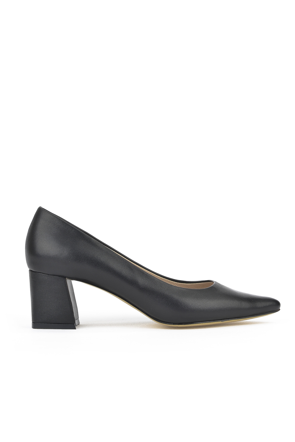 Kadın Hakiki Deri Topuklu Ayakkabı 1531030Z974 Siyah - Görsel 2