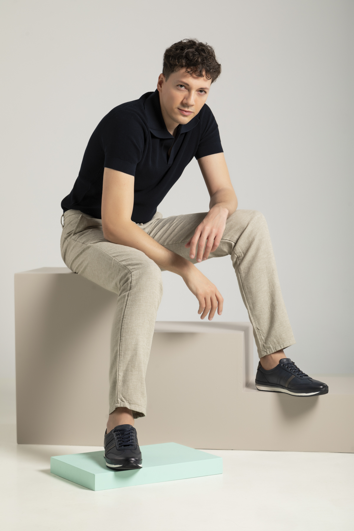 Ziya Beyaz Ziya Hakiki Erkek Deri Sneaker 1611002Z060