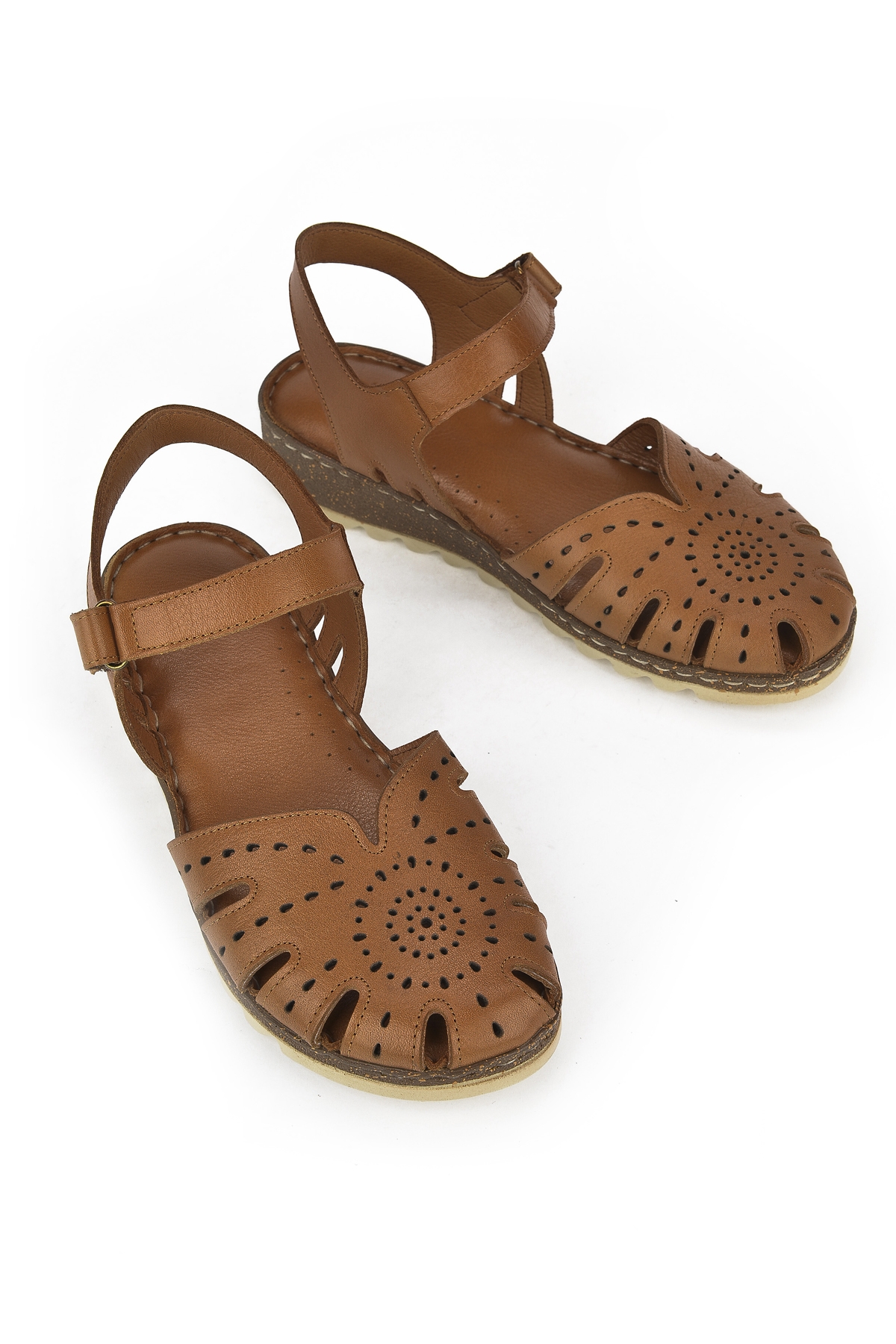 Ziya Taba Ziya Hakiki Deri Kadın Sandalet