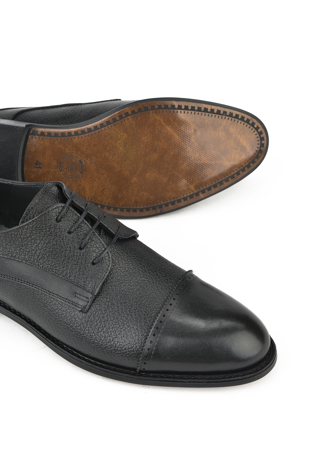 Ziya Siyah Ziya Hakiki Deri Erkek Klasik Ayakkabı 15348Z801