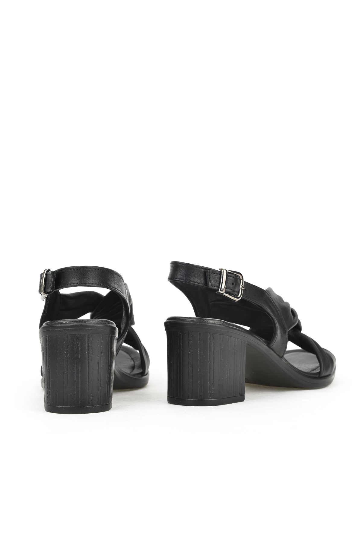 Ziya Beyaz Ziya Hakiki Kadın Deri Topuklu Sandalet