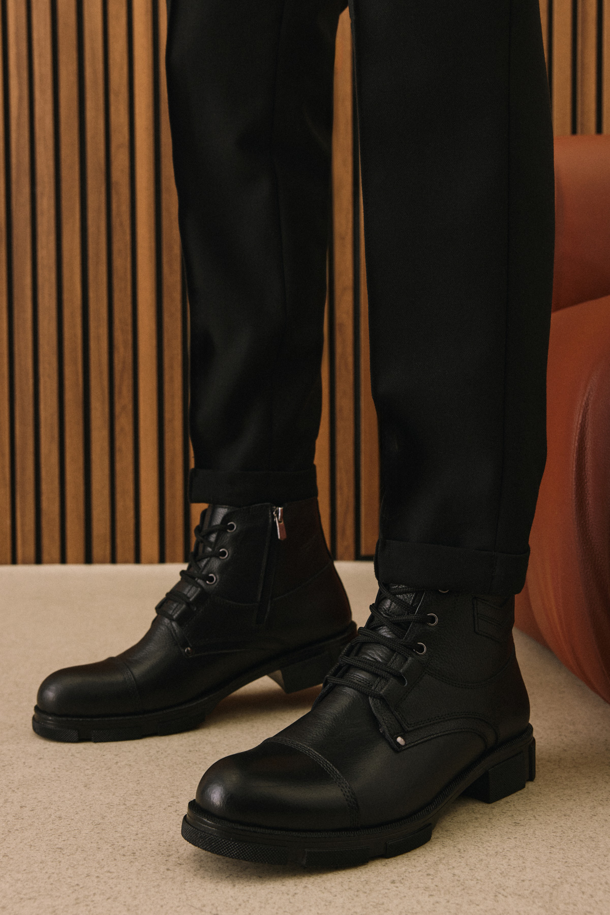 Ziya Taba Ziya Hakiki Deri Erkek Kürklü Bot 153999Z045