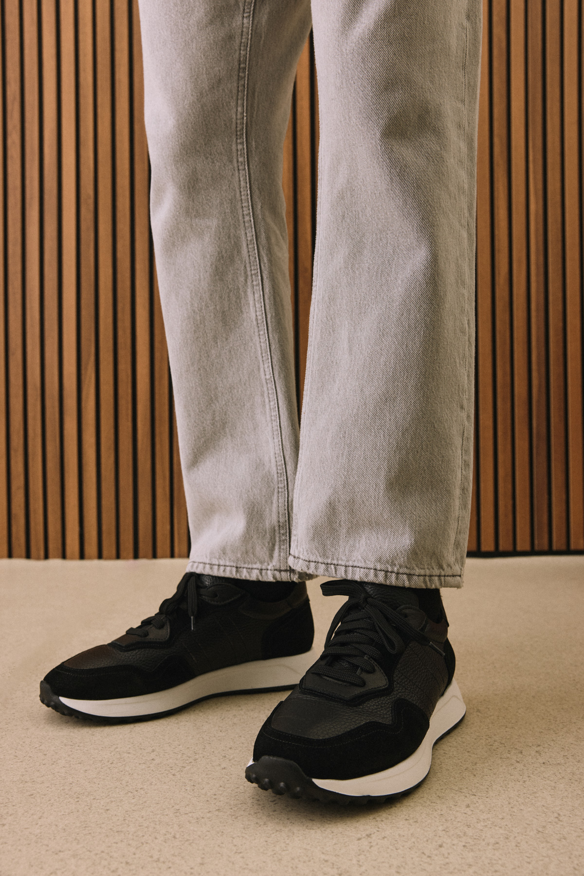 Ziya Ziya Erkek Hakiki Deri Sneaker 1531026Z265 Siyah Flo'da! Siyah - 7. görsel