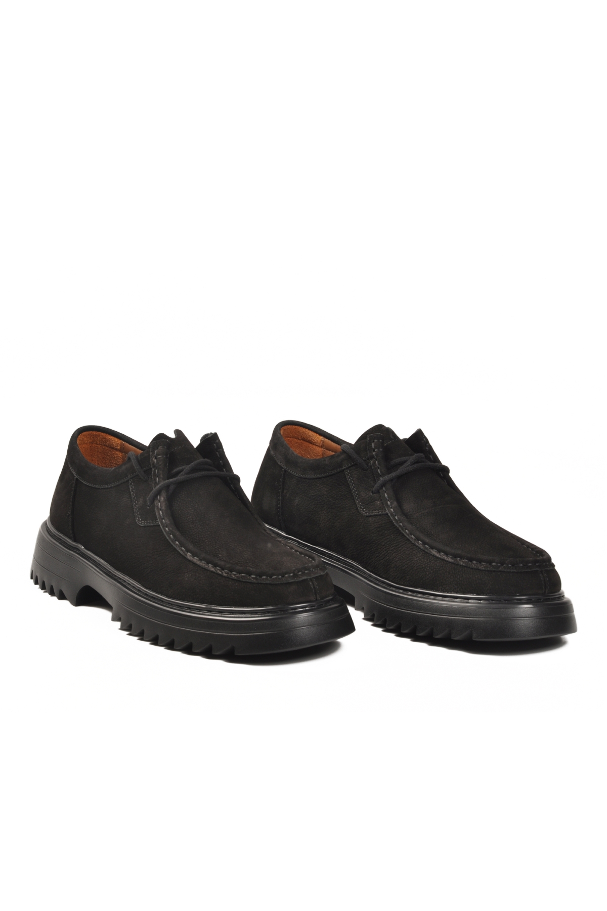 Voyager Voyager 6796 Hakiki Deri Siyah Nubuk Erkek Günlük Ayakkabı Casual Ayakkabı | Flo Siyah - 4. görsel