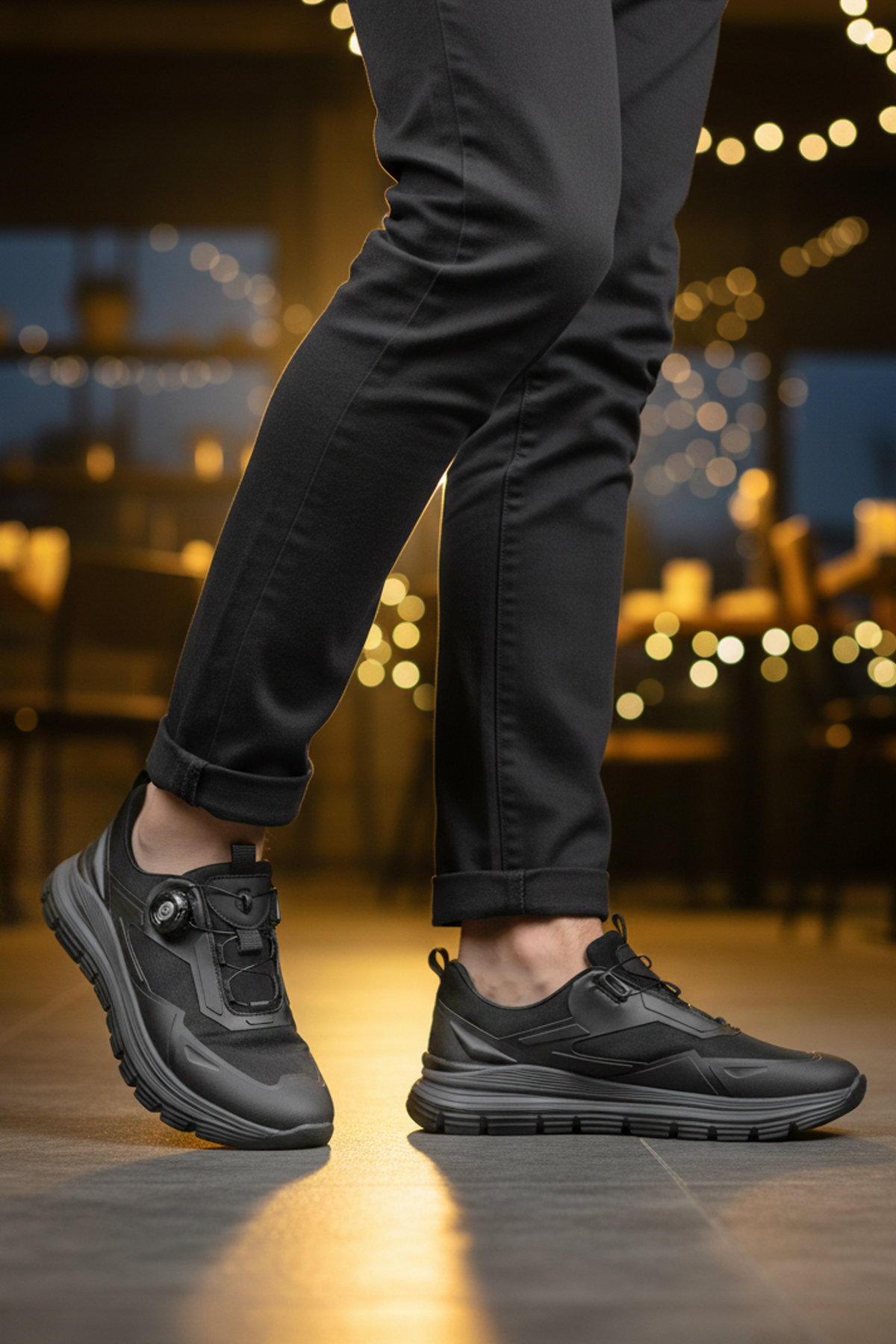 Voyager Voyager E284 Misina Bağcıklı Siyah Erkek Günlük Ayakkabı Casual Ayakkabı | Flo Siyah - 4. görsel