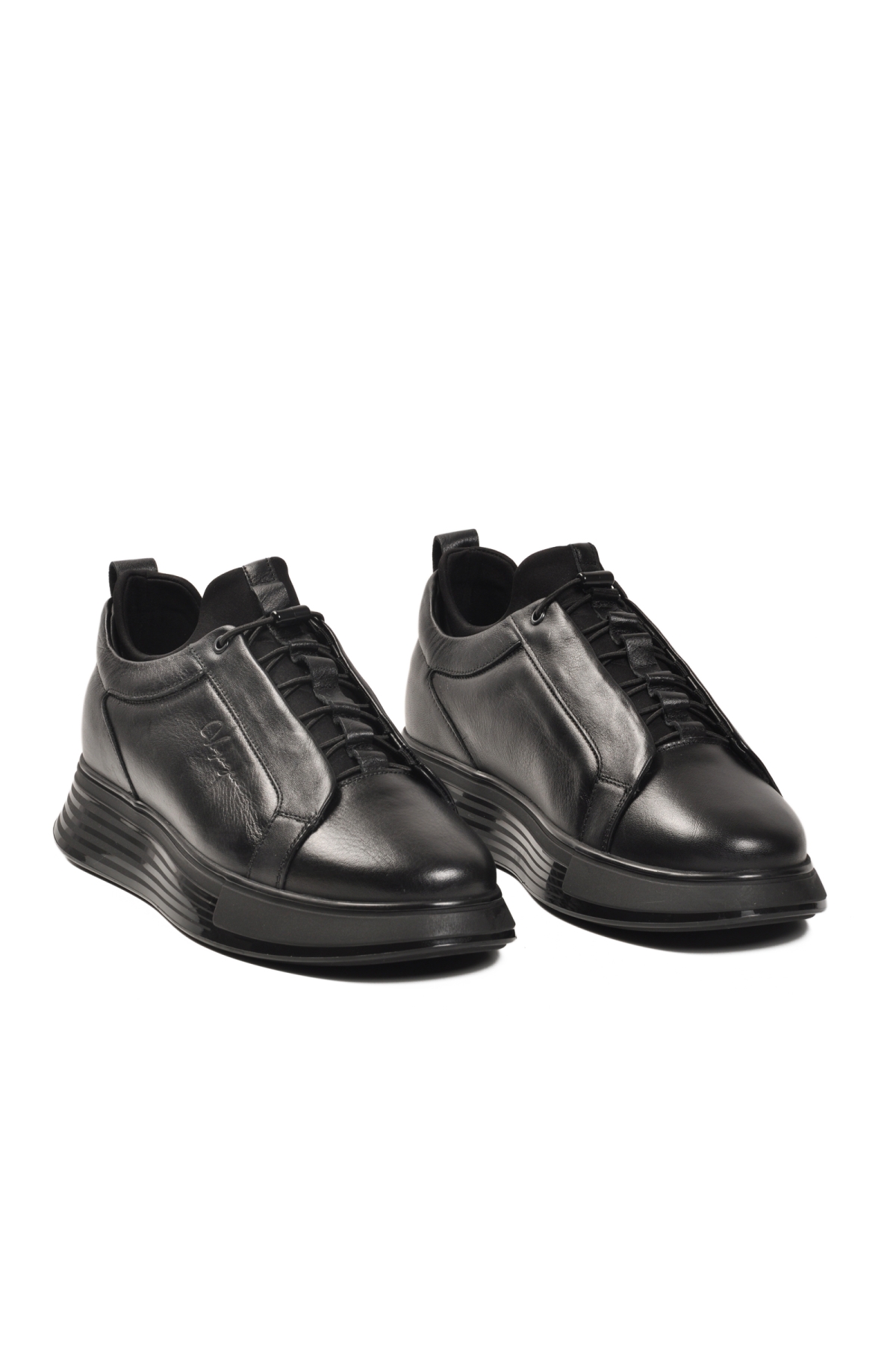 Voyager Voyager 1165 Hakiki Deri Siyah Erkek Günlük Ayakkabı Casual Ayakkabı | Flo Siyah - 4. görsel