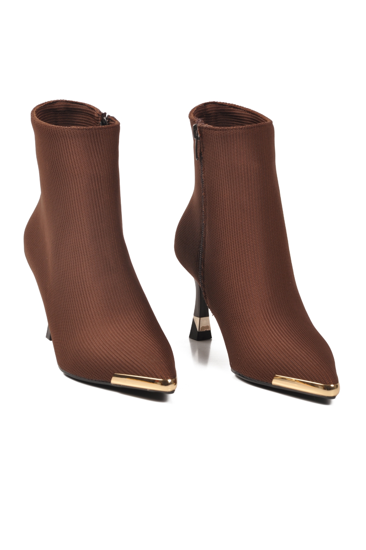 Ayakmod Ayakmod Kahverengi 878605 Polarlı Kahve Kadın Topuklu Bot | Flo Kahverengi - 4. görsel