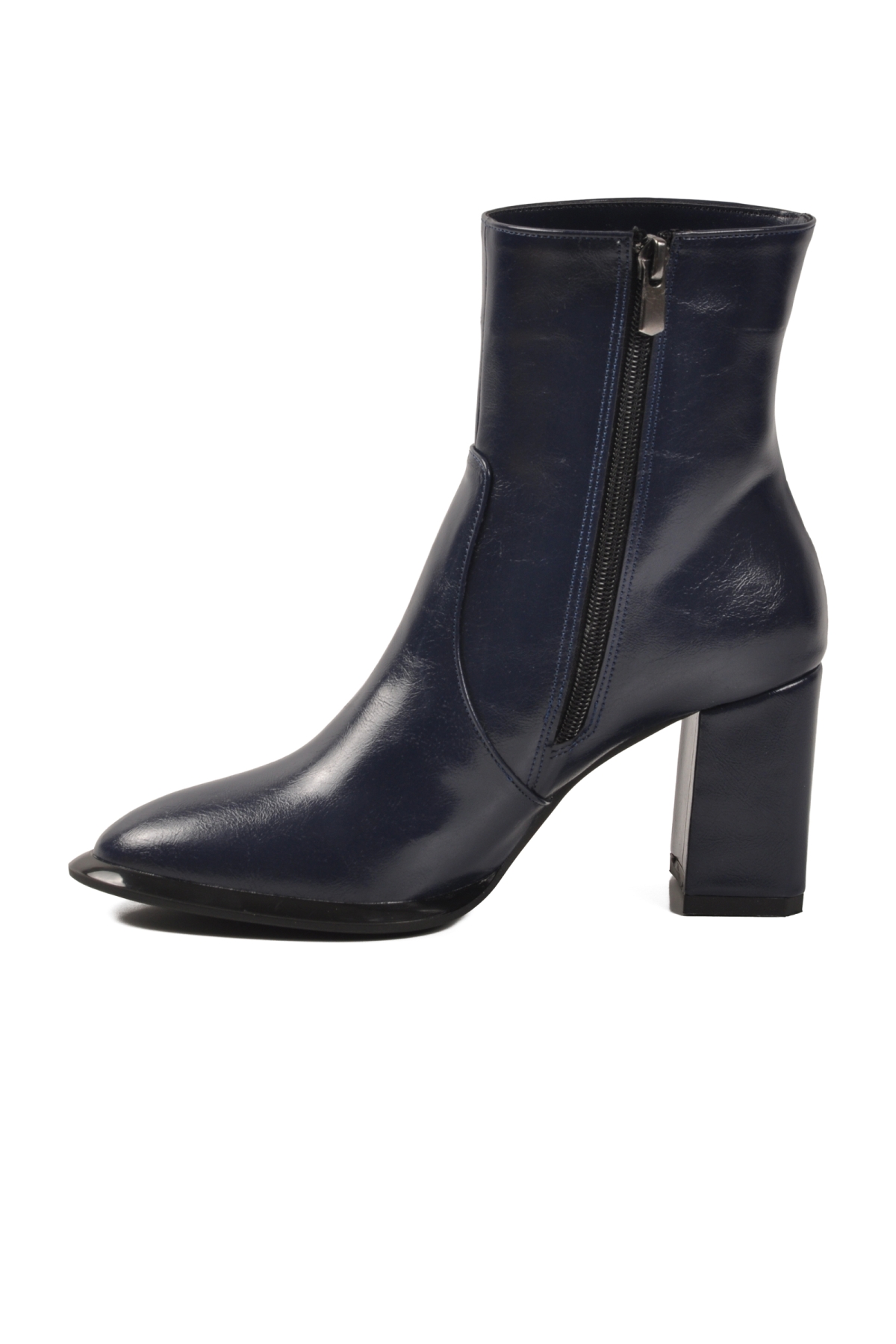 Ayakmod Ayakmod 878601 Polarlı Lacivert Kadın Topuklu Bot | Flo Lacivert - 3. görsel